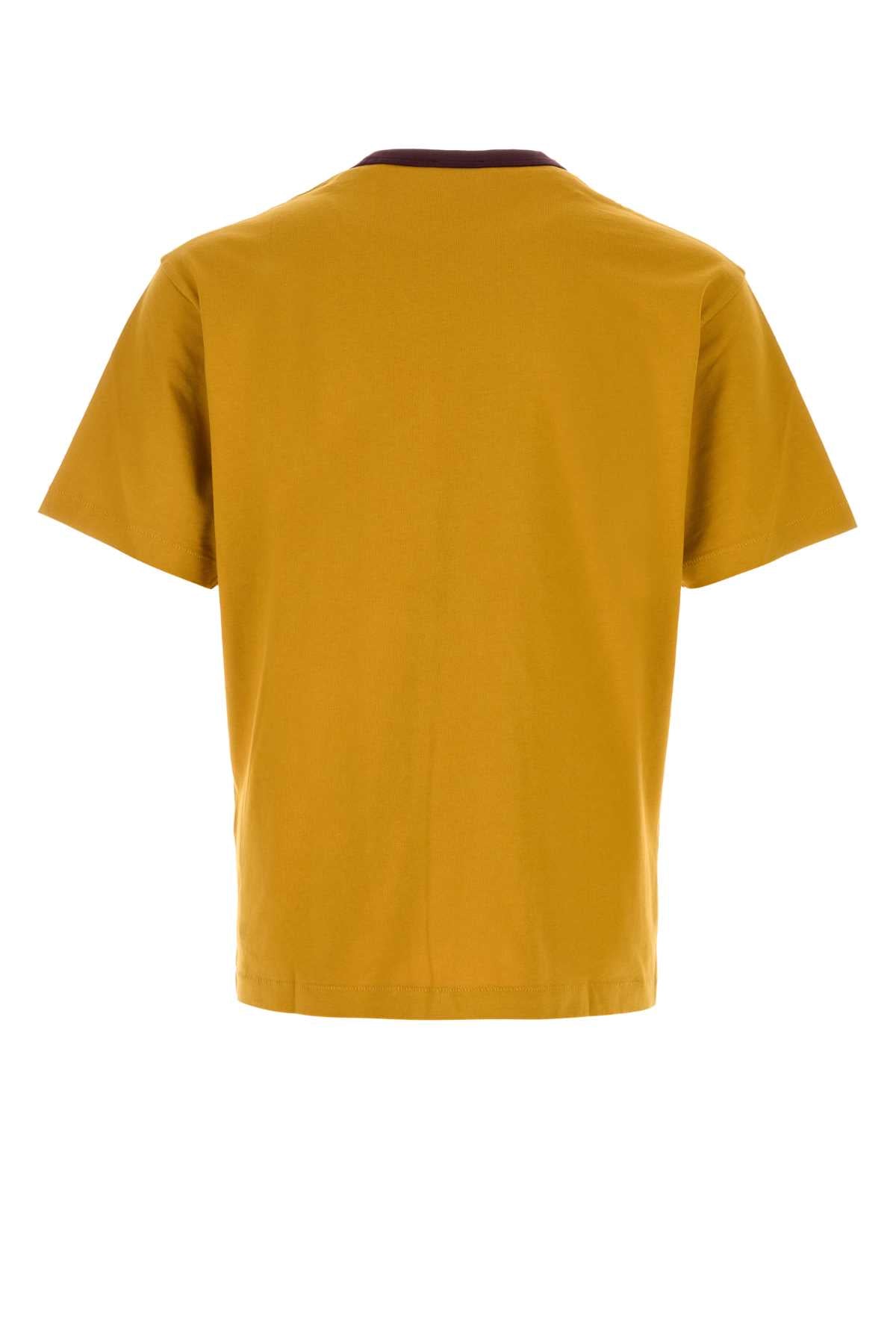Kenzo Men Mustard Cotton T-Shirt KENZO