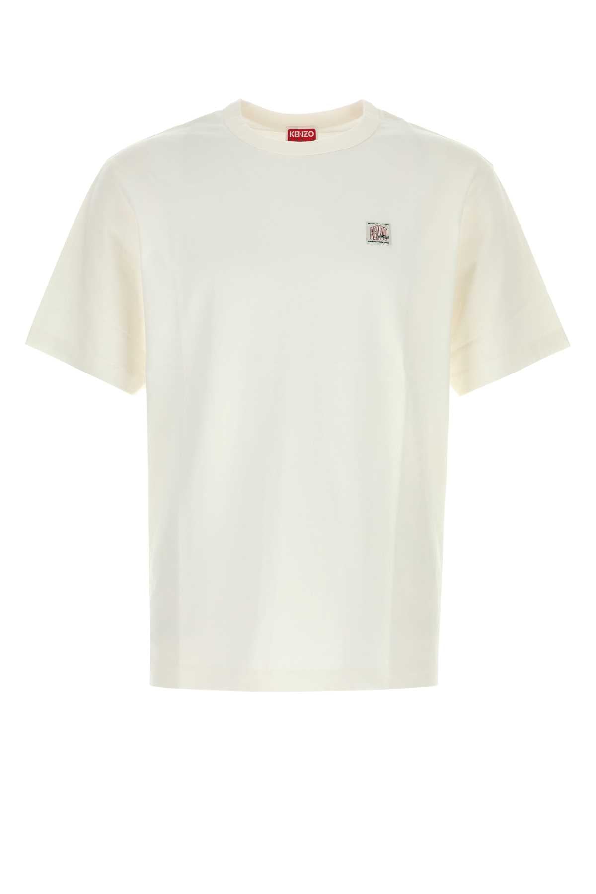 Kenzo Men White Cotton T-Shirt KENZO