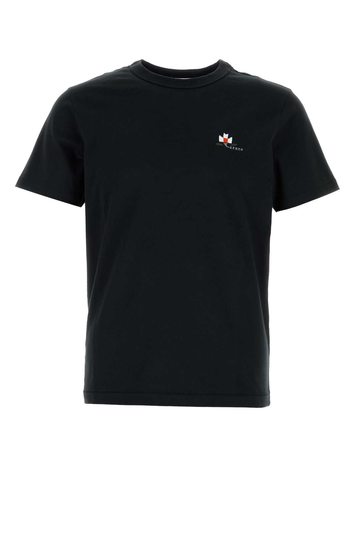 Kenzo Men Black Cotton T-Shirt KENZO