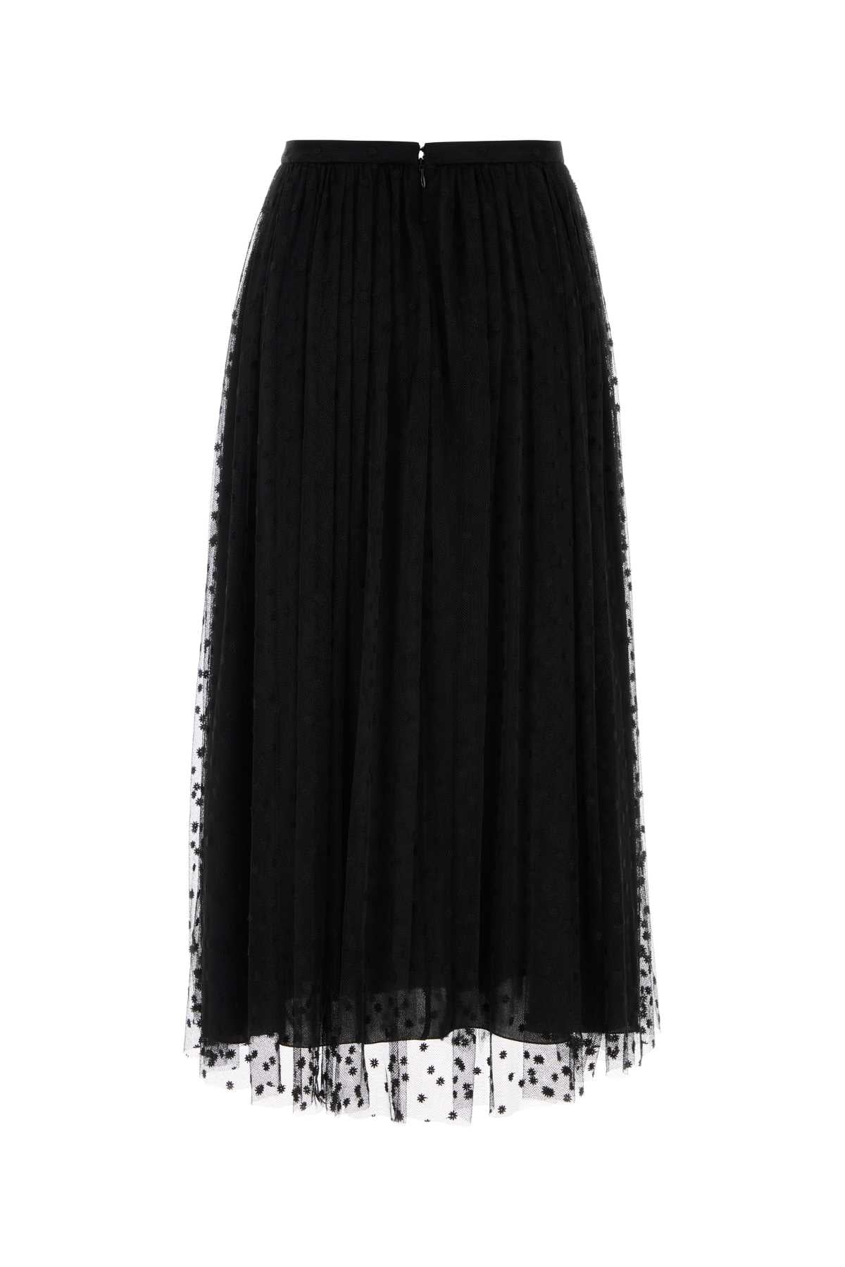 Alberta Ferretti Women Black Mesh Skirt ALBERTA FERRETTI
