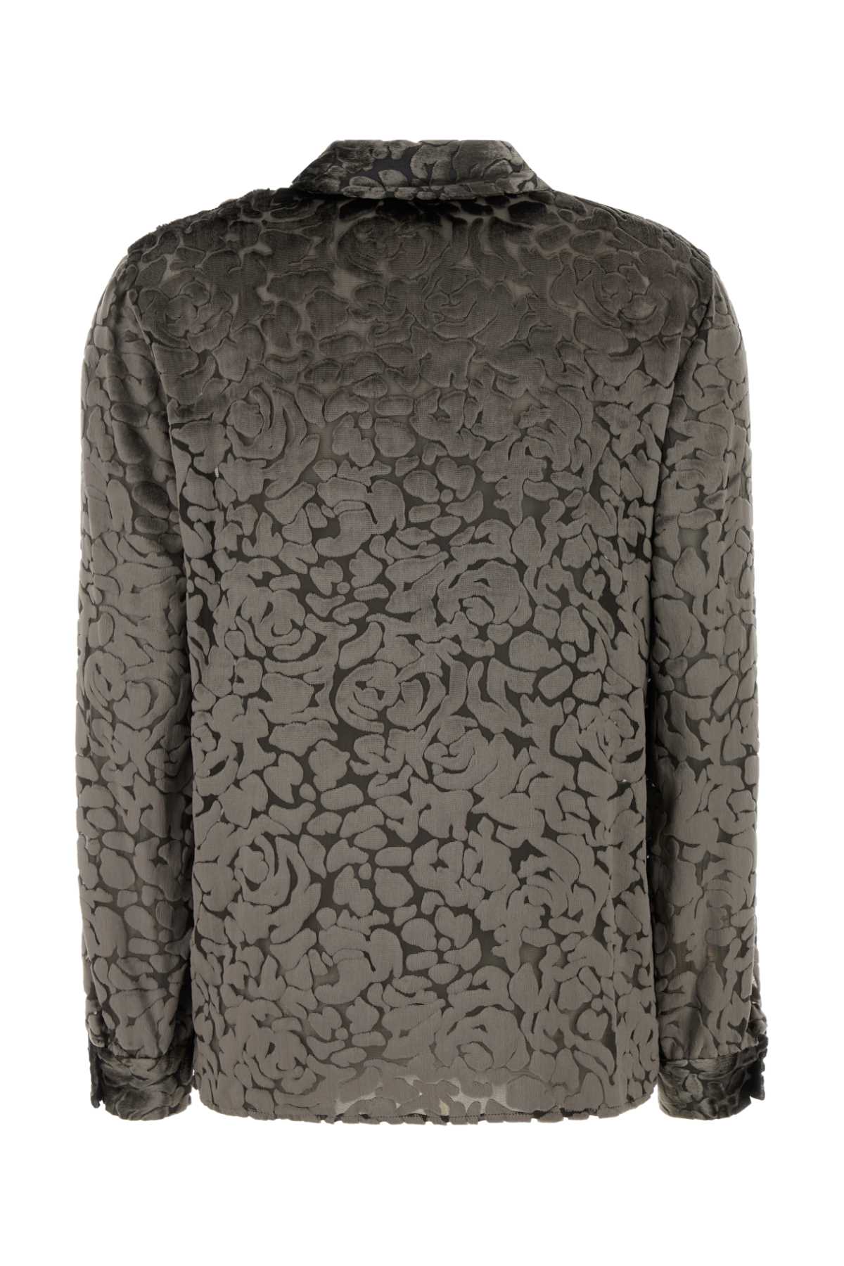 Alberta Ferretti Women Dark Grey Jacquard Shirt ALBERTA FERRETTI
