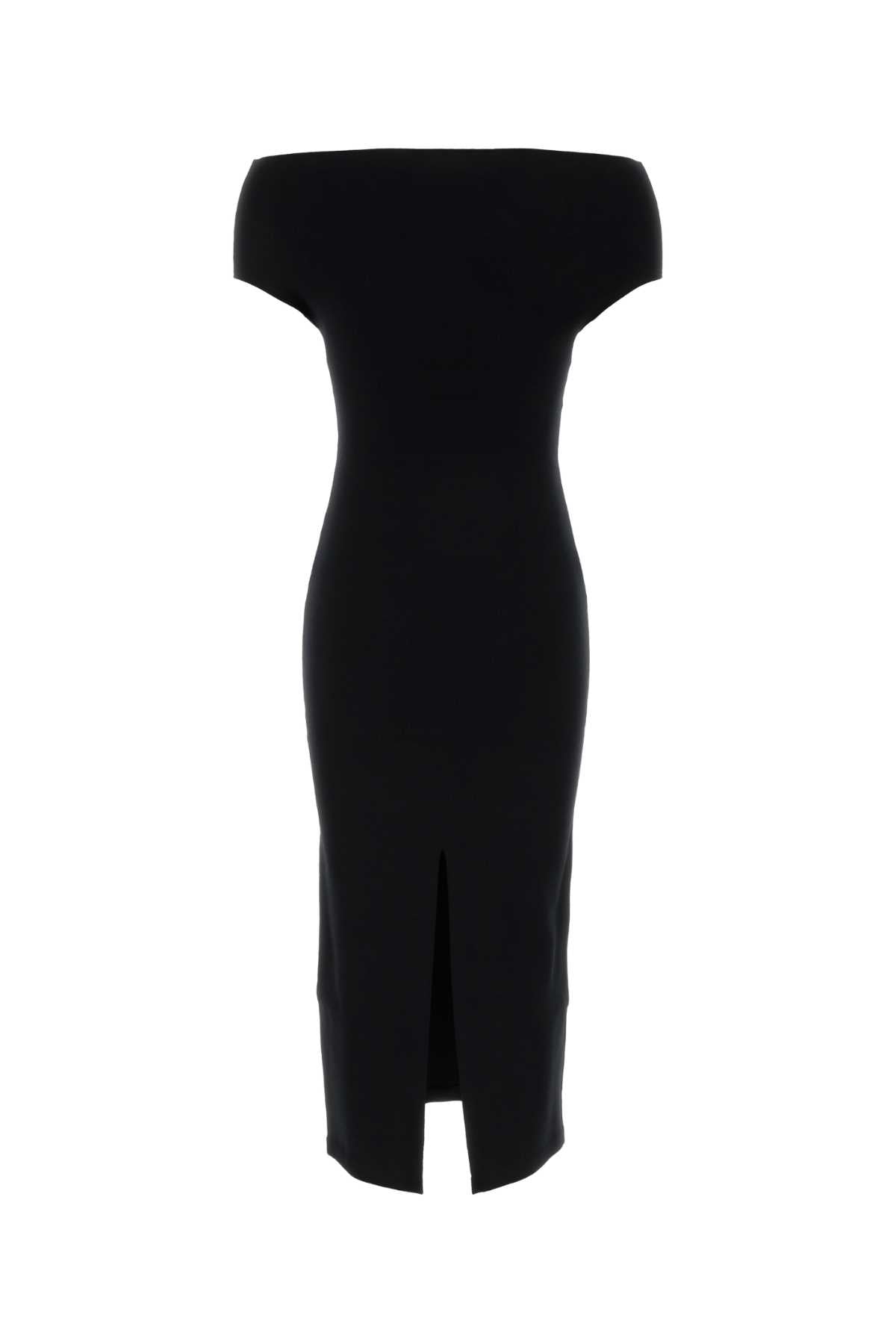 Alberta Ferretti Women Black Jersey Off-The-Shoulder Dress ALBERTA FERRETTI