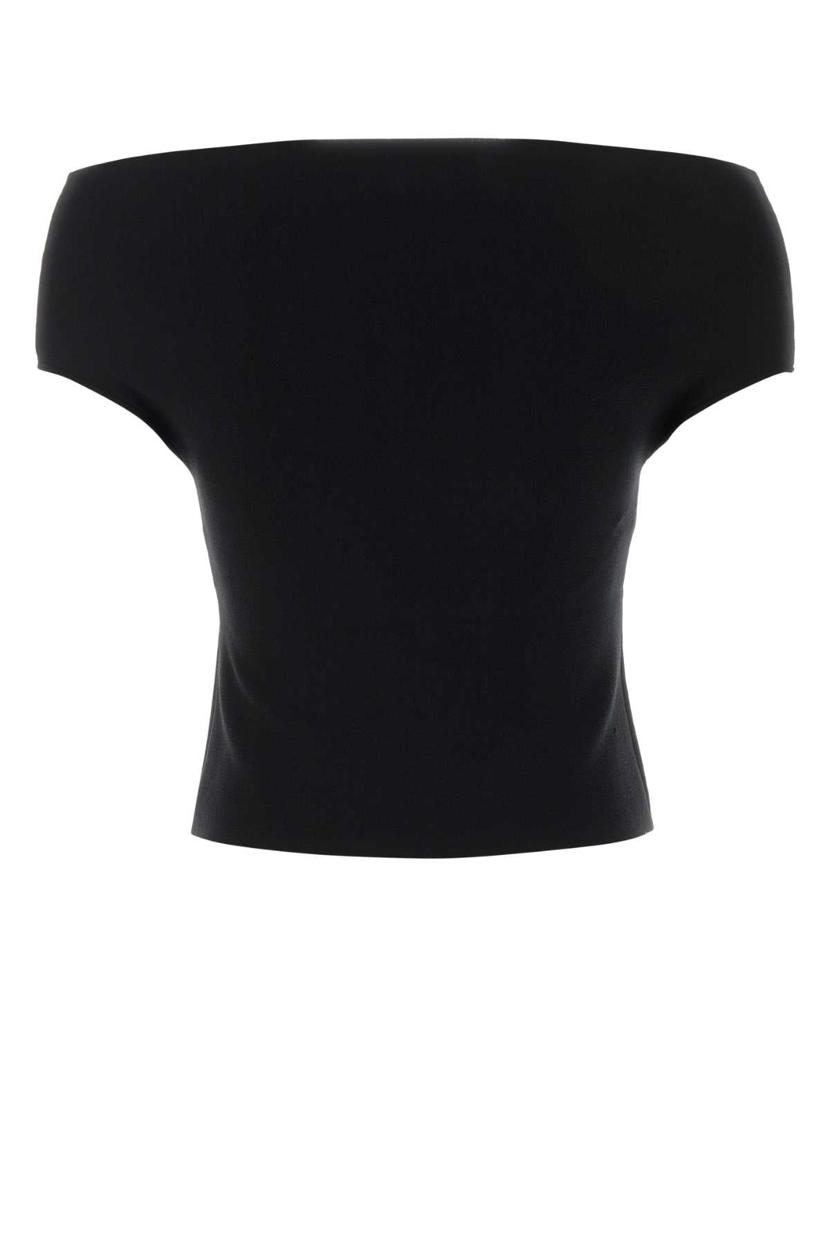 Alberta Ferretti Women Black Jersey Top ALBERTA FERRETTI