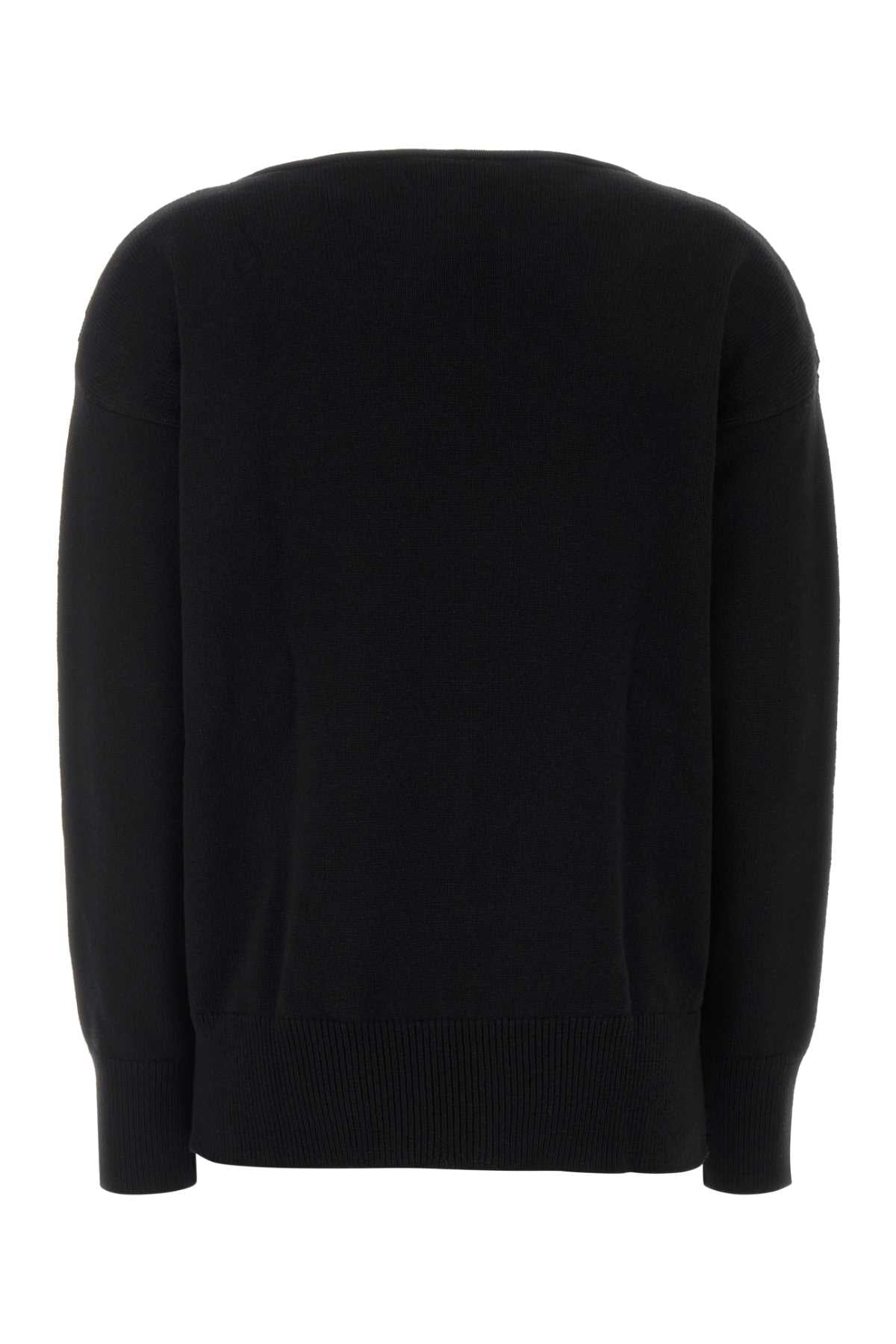 Alberta Ferretti Women Black Wool Blend Sweater ALBERTA FERRETTI