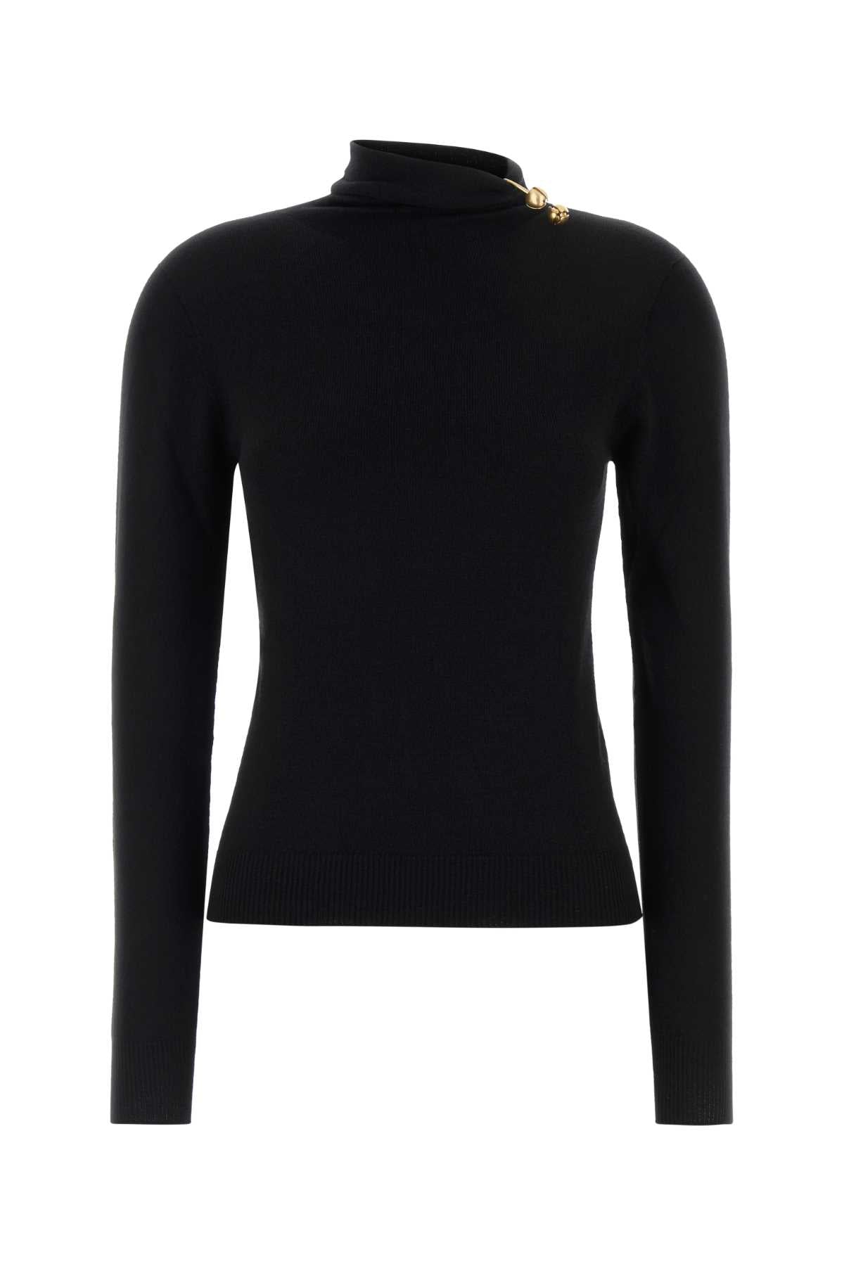 Alberta Ferretti Women Black Wool Blend Sweater ALBERTA FERRETTI