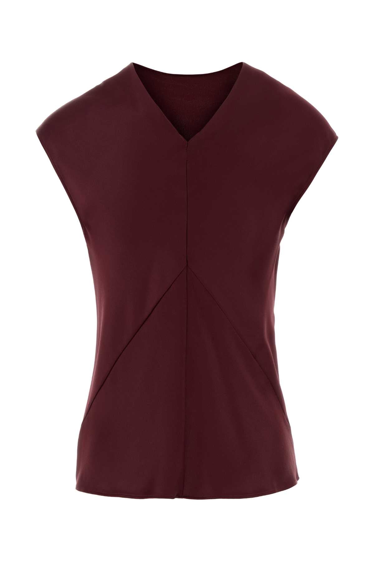Alberta Ferretti Women Tyrian Purple Satin Top ALBERTA FERRETTI