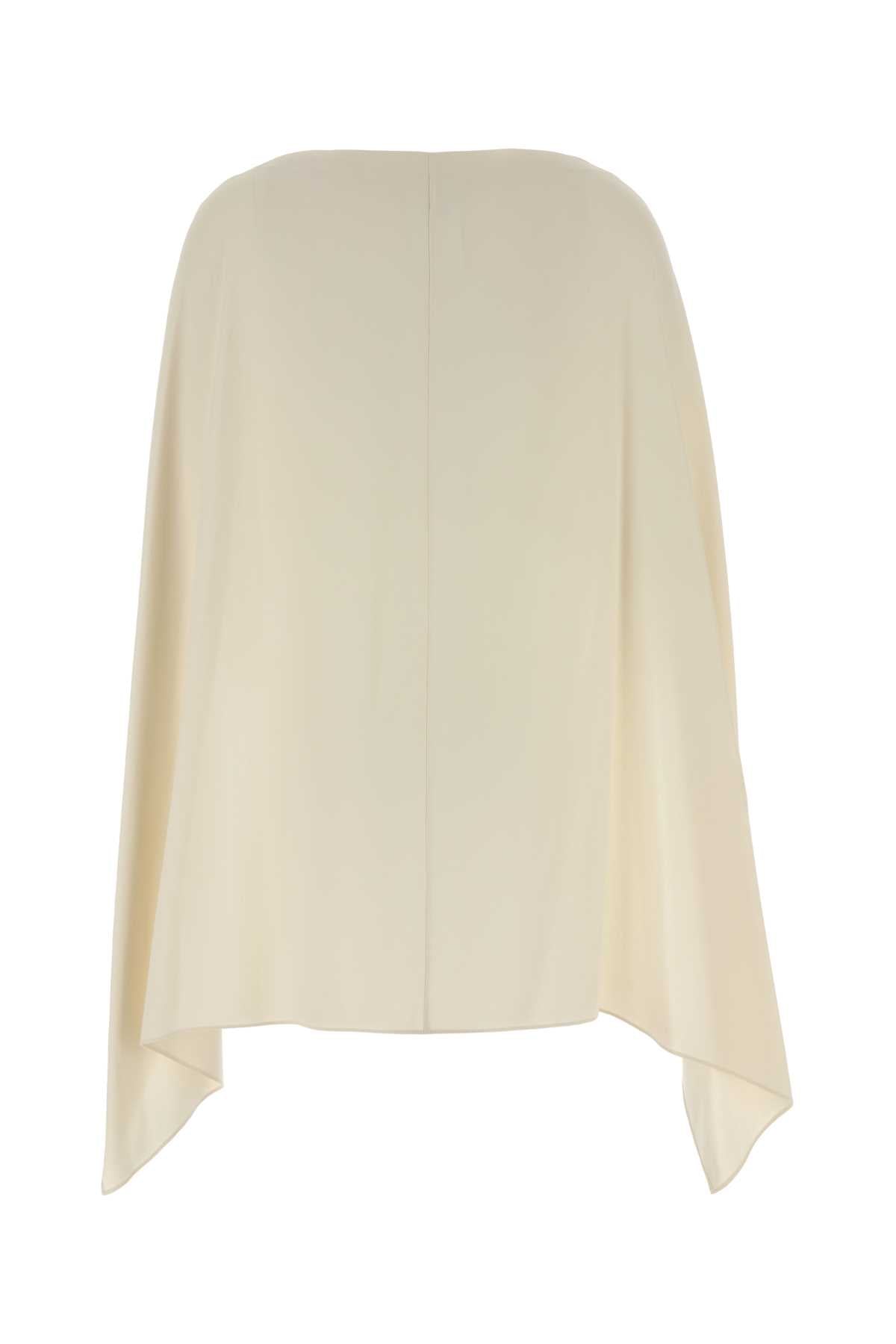 Alberta Ferretti Women Cream Crepe Cape ALBERTA FERRETTI