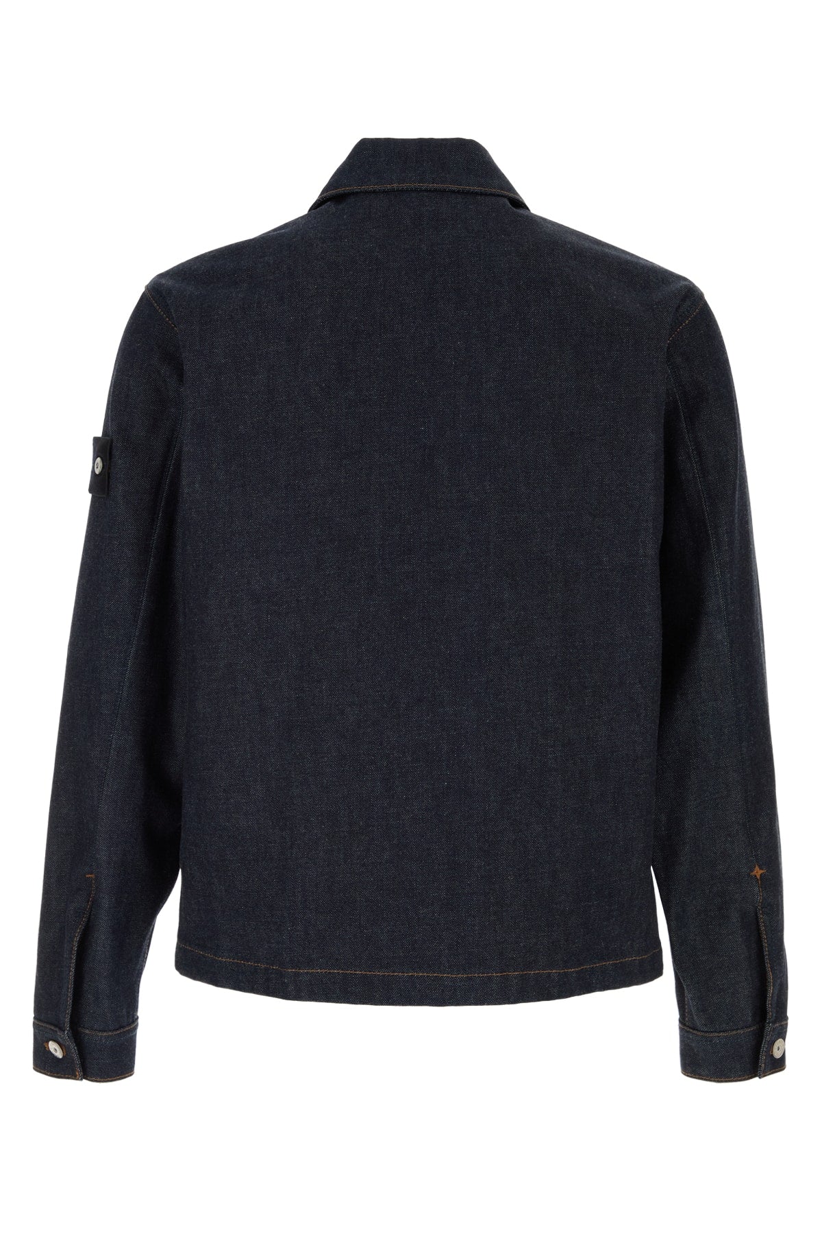 Stone Island Men Biker Jacket - Blue Raw STONE ISLAND