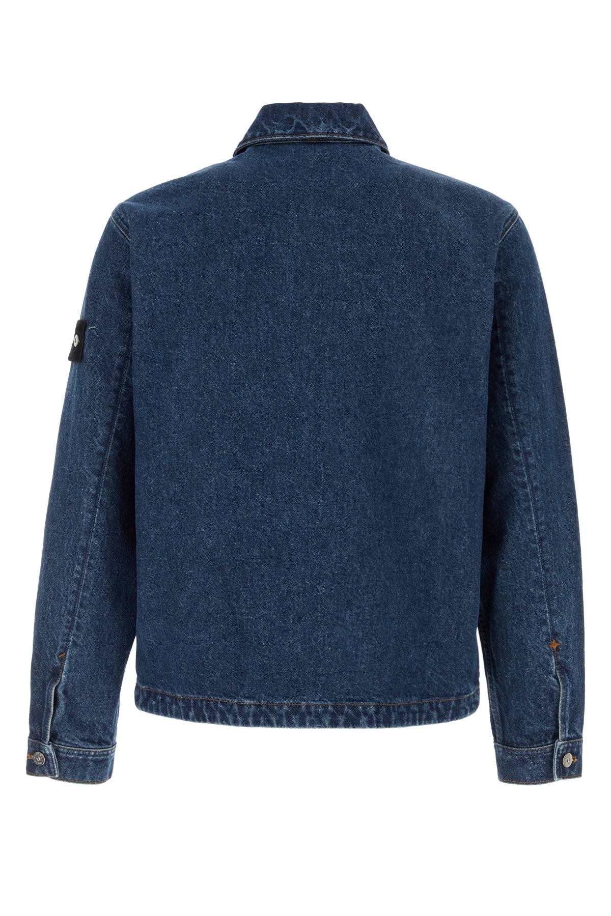 Stone Island Men Biker Jacket - Blue Medium Wash STONE ISLAND