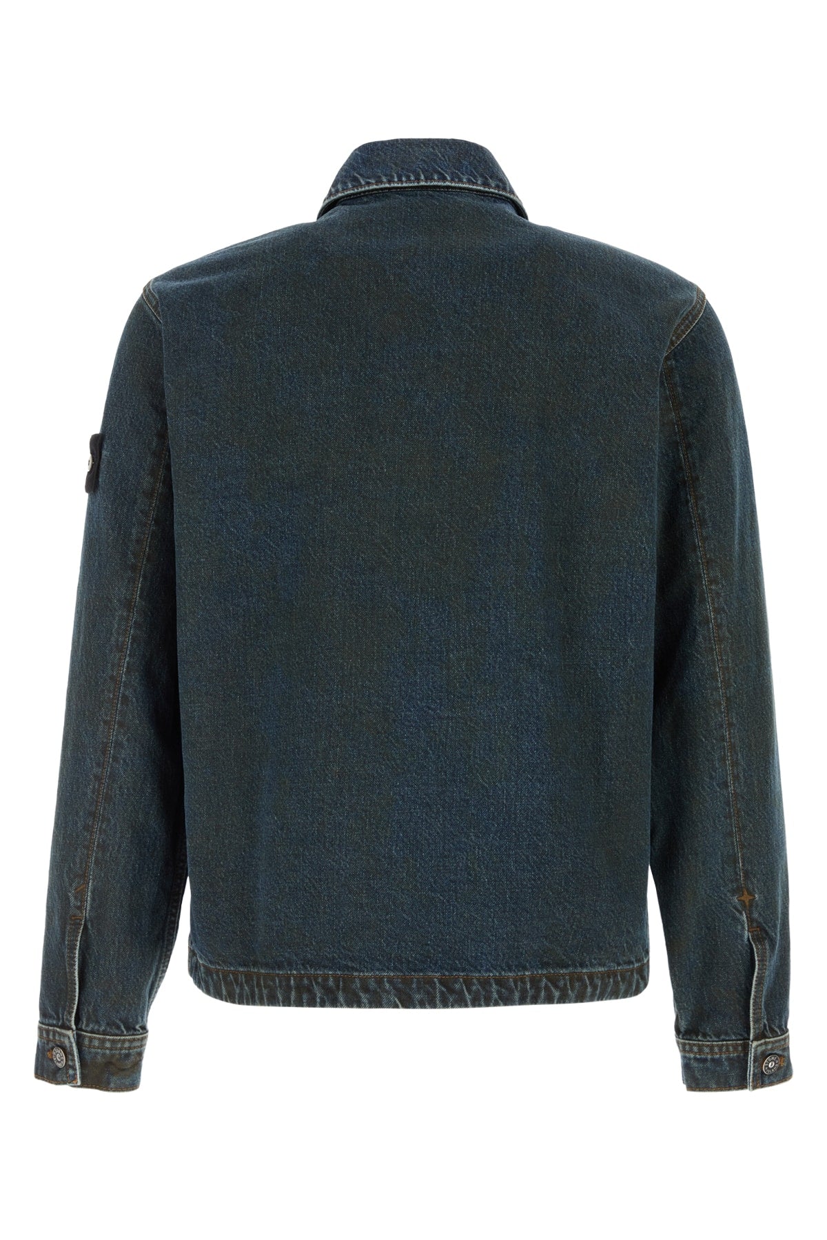 Stone Island Men Biker Jacket - Blue Black STONE ISLAND
