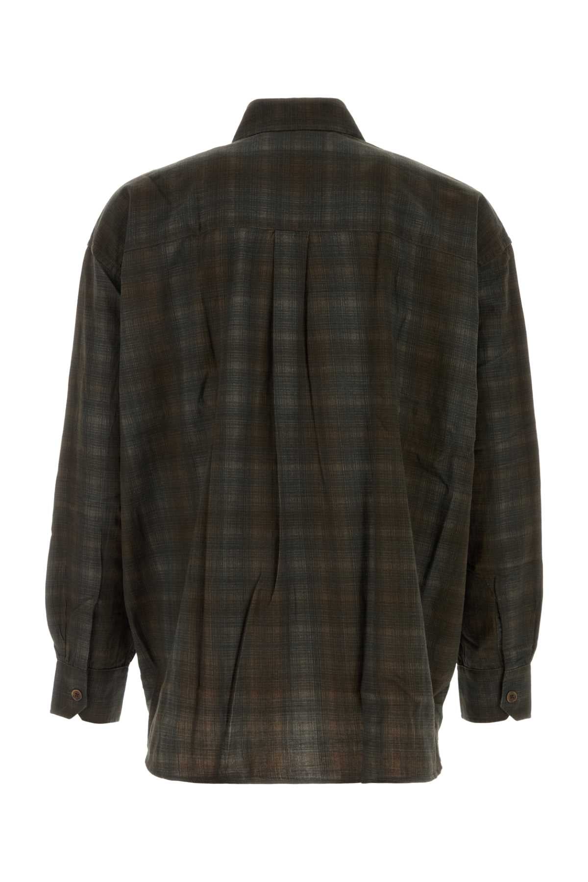 Our Legacy Men Embroidered Cotton Shirt OUR LEGACY