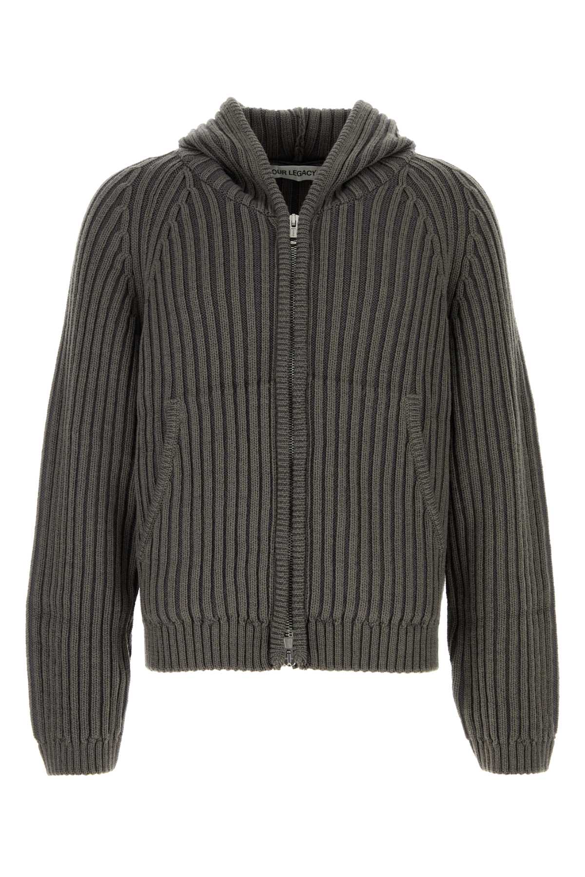 Our Legacy Men Dark Grey Wool Sweatshirt OUR LEGACY