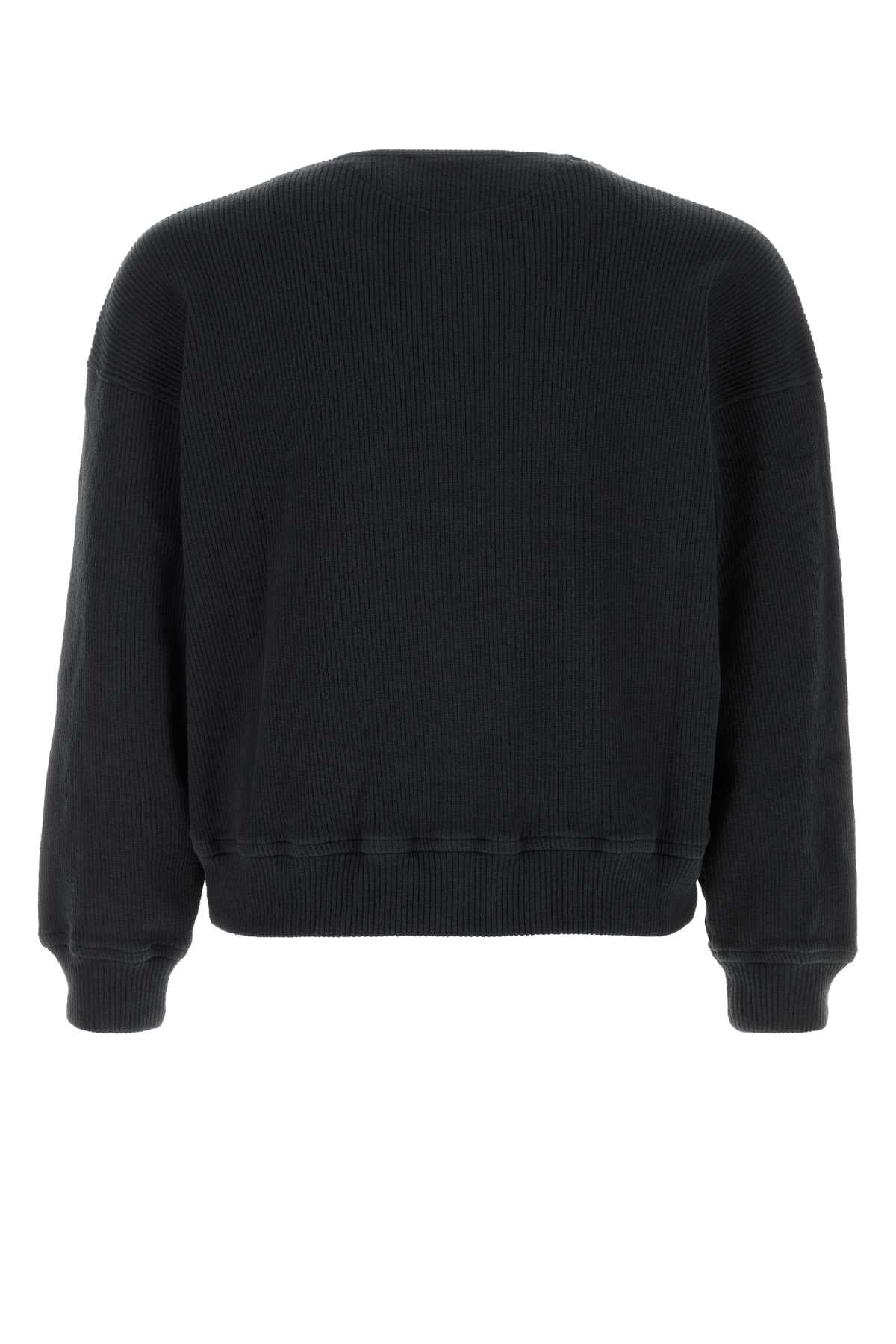 Our Legacy Men Slate Stretch Cotton Sweatshirt OUR LEGACY