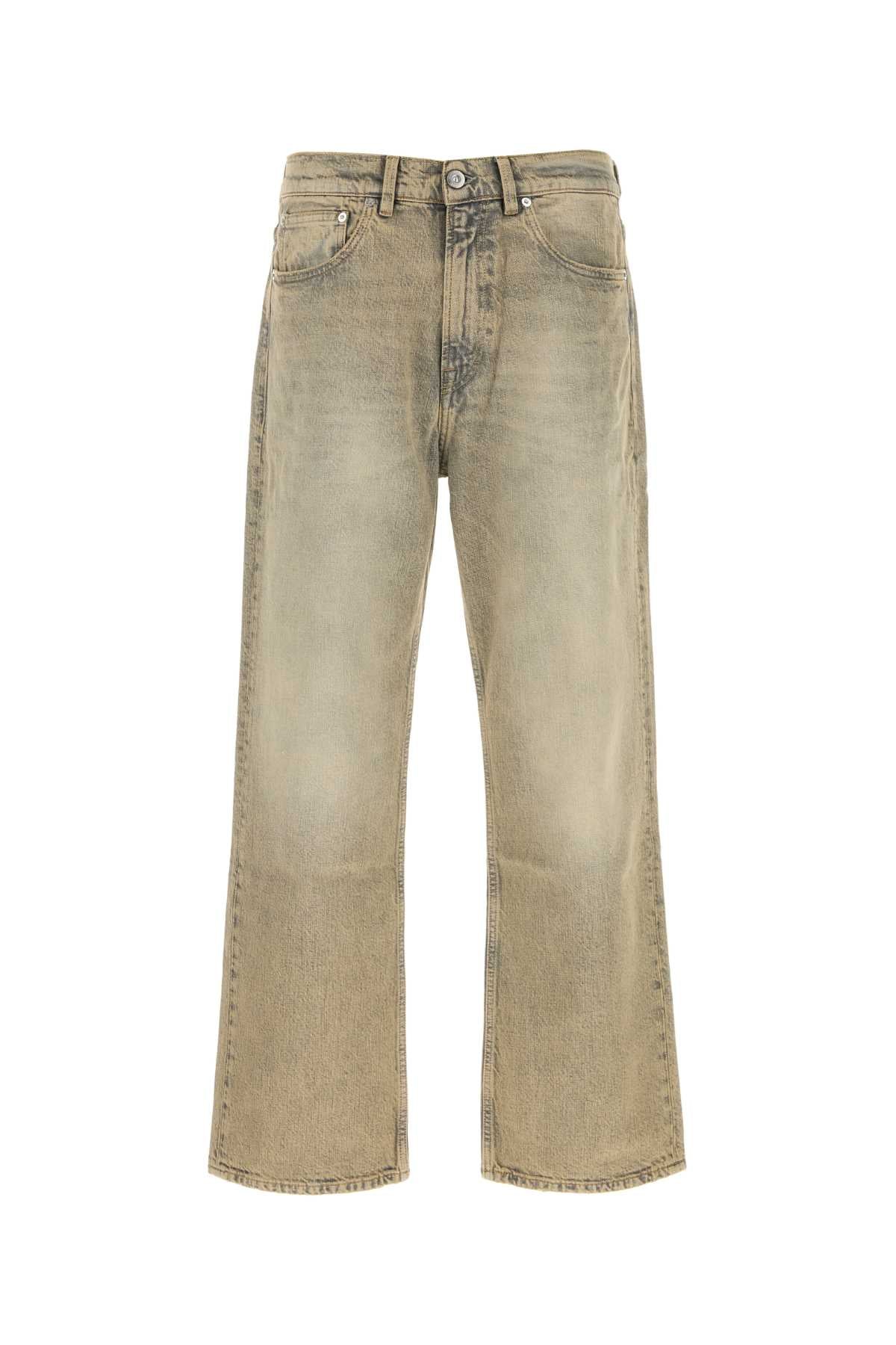 Our Legacy Men Sand Denim Third Cut Jeans OUR LEGACY