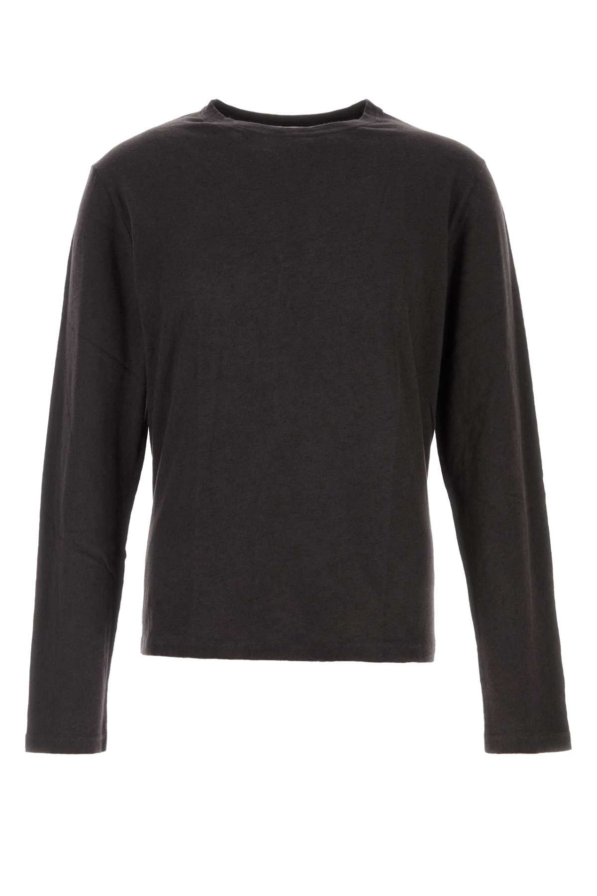 Our Legacy Men Charcoal Cotton Blend T-Shirt OUR LEGACY