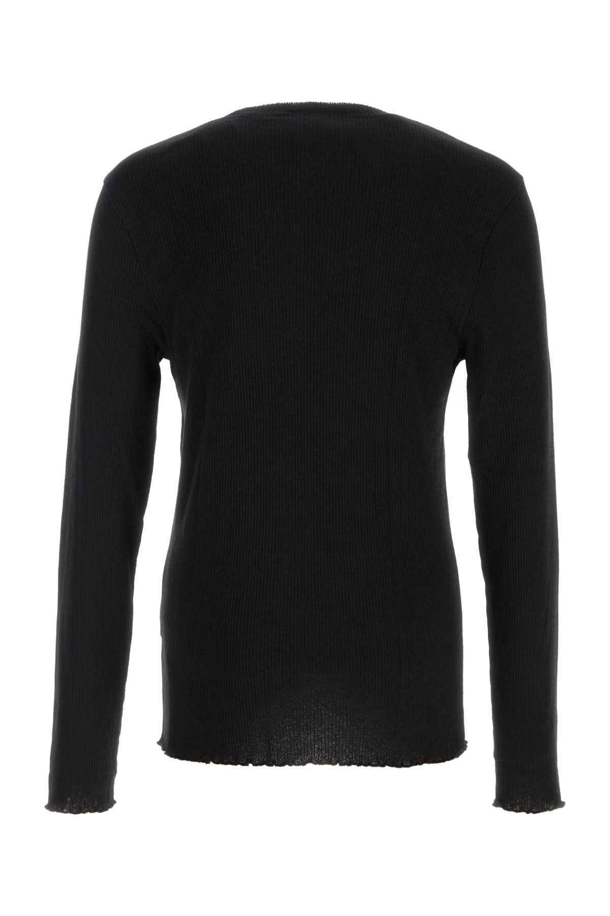Our Legacy Men Black Cotton Blend T-Shirt OUR LEGACY