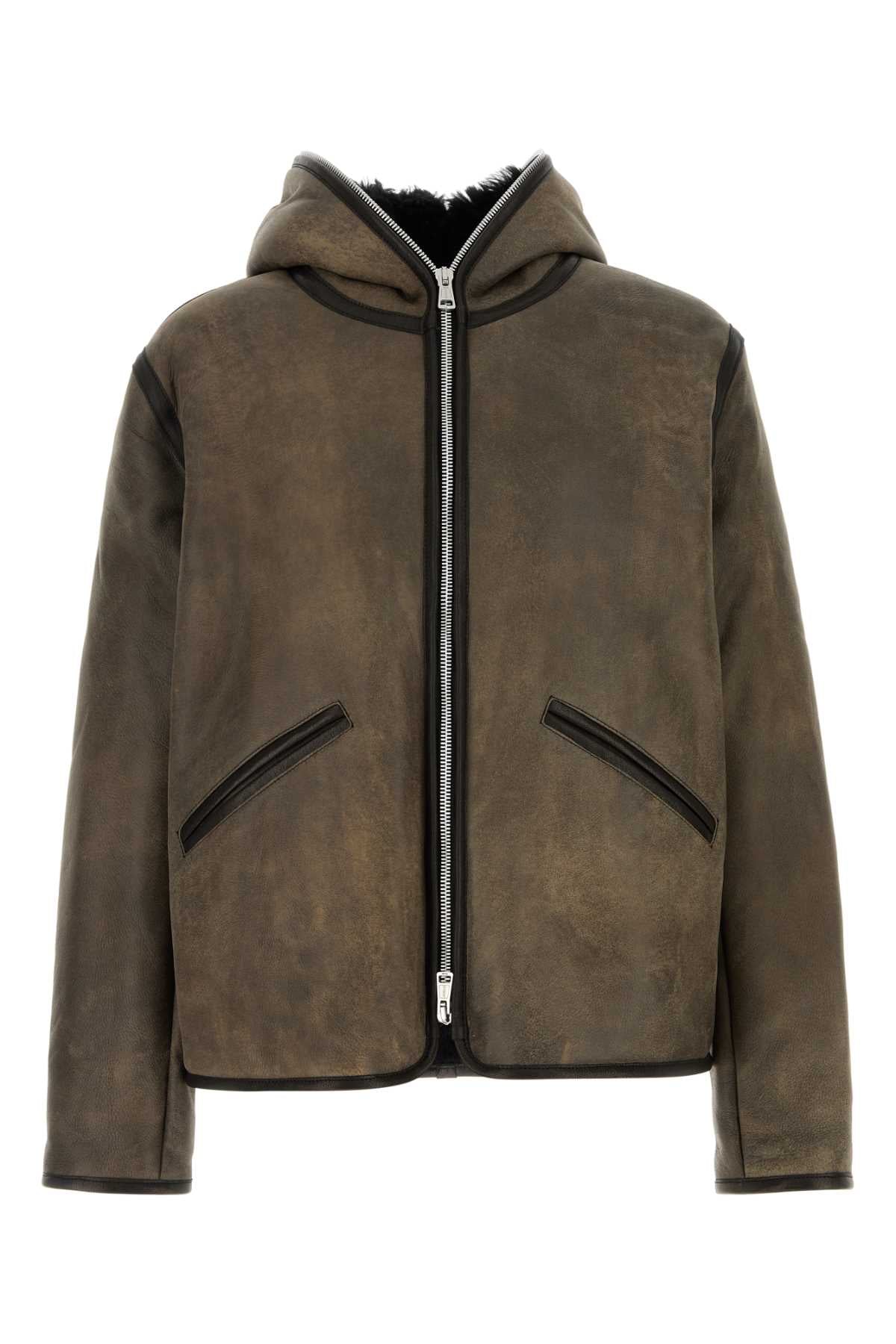 Our Legacy Men Mud Shearling Jacket OUR LEGACY
