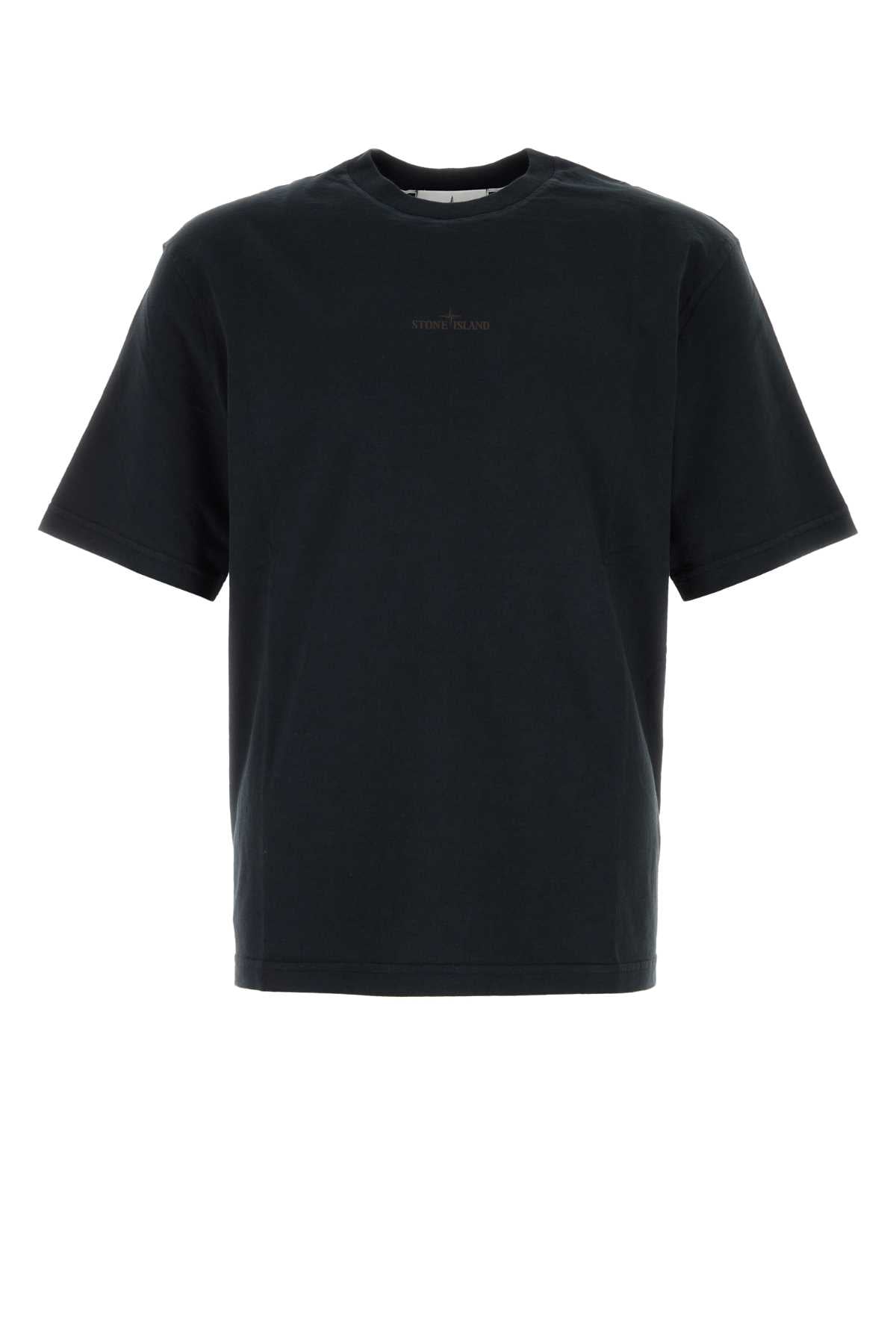 Stone Island Men Midnight Blue Cotton T-Shirt STONE ISLAND