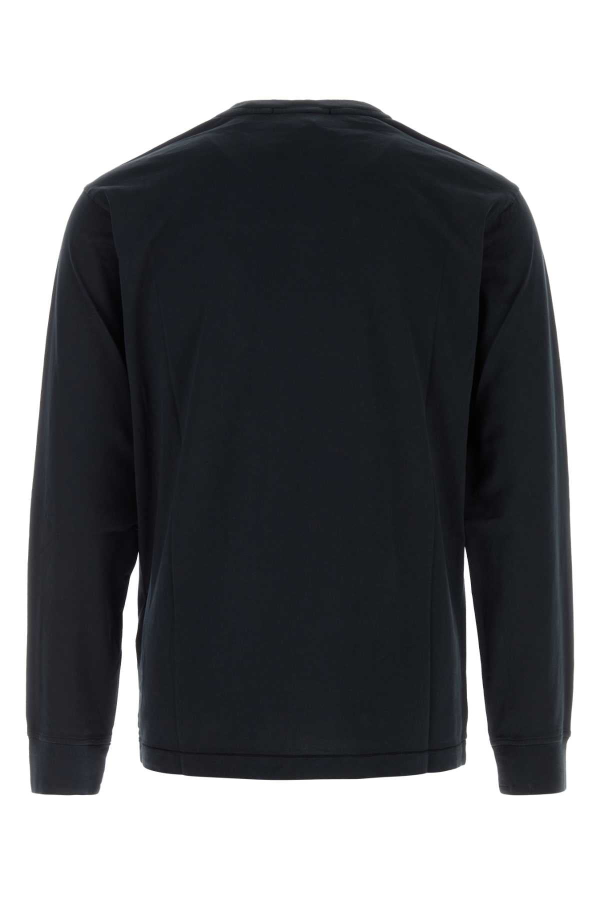 Stone Island Men Midnight Blue Cotton T-Shirt STONE ISLAND