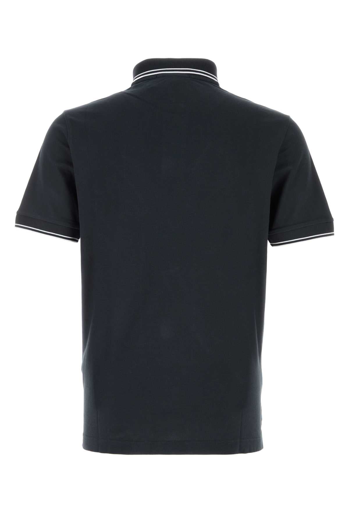 Stone Island Men Midnight Blue Stretch Piquet Polo Shirt STONE ISLAND