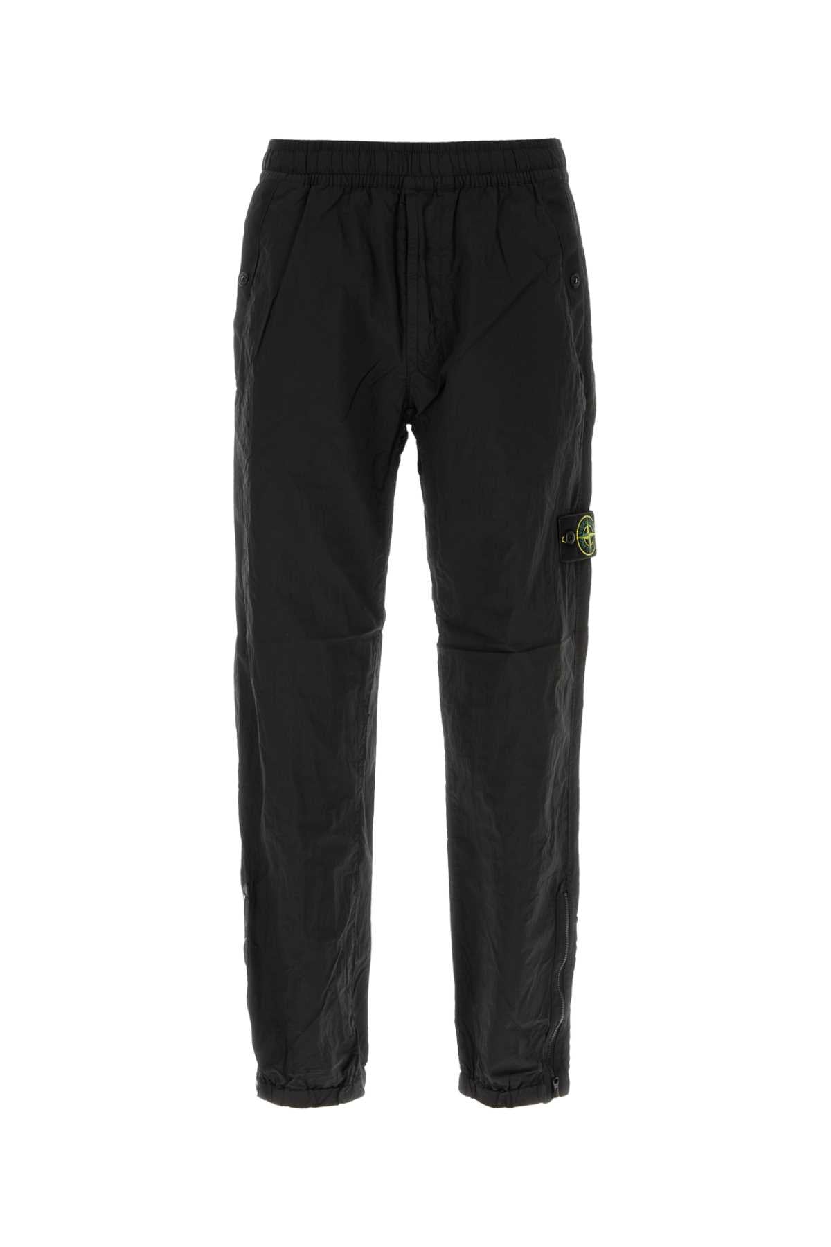 Stone Island Men Black Nylon Pant STONE ISLAND