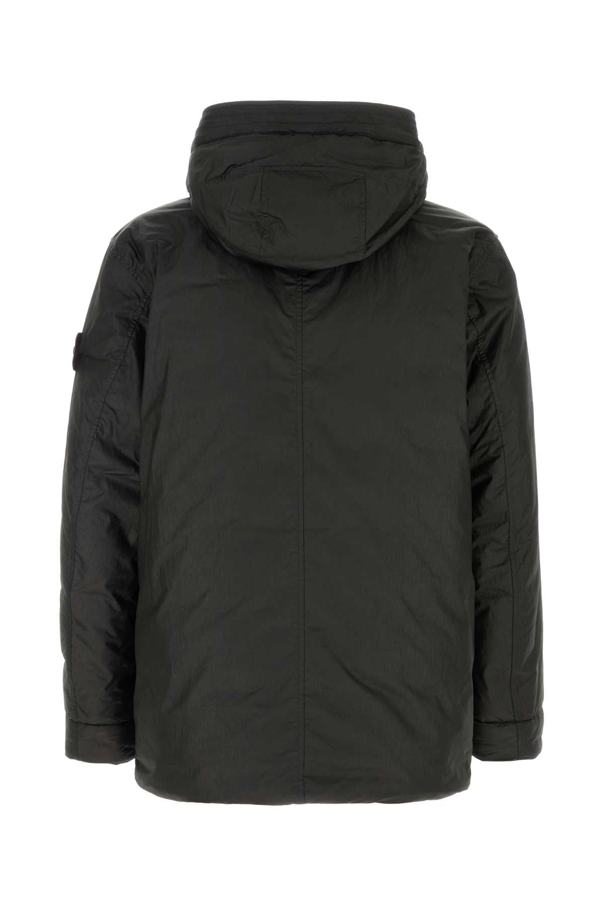 Stone Island Men Black Nylon And Polyester Parka STONE ISLAND