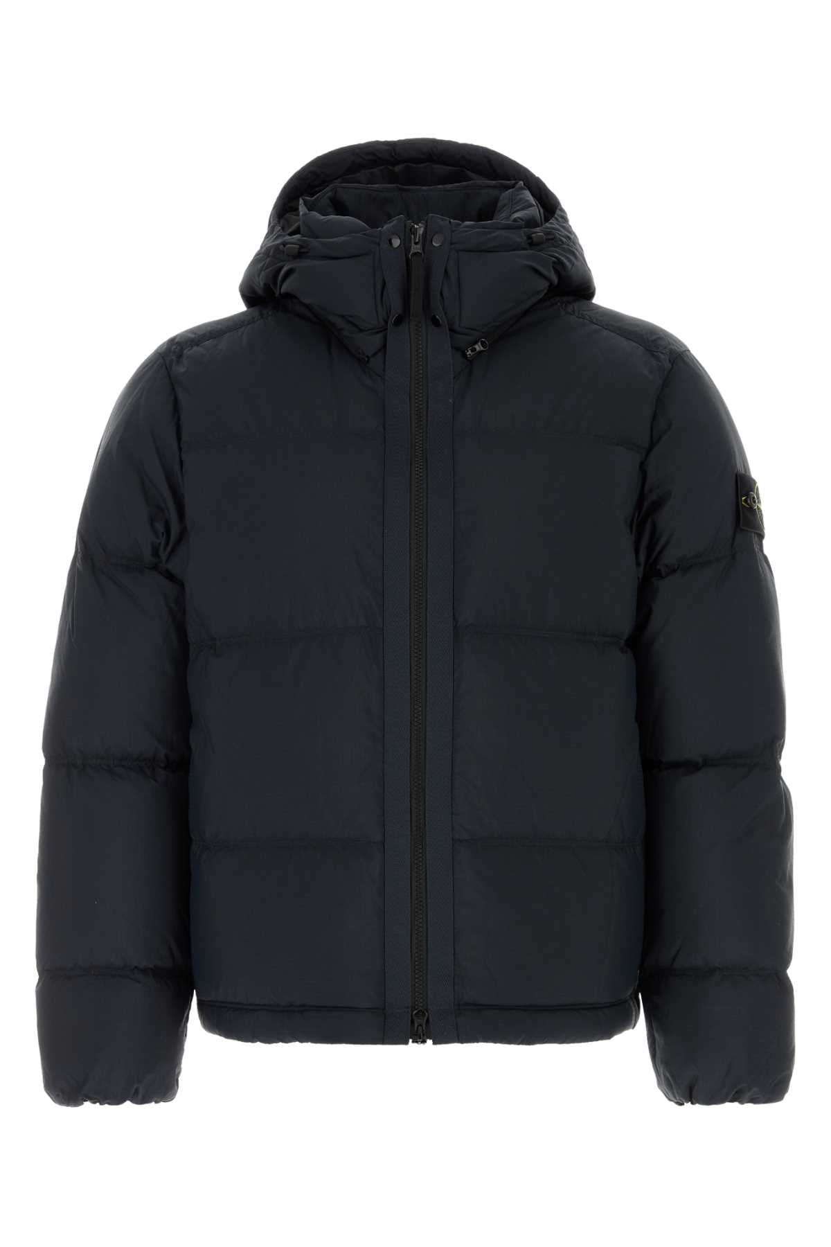 Stone Island Men Navy Blue Nylon Down Jacket STONE ISLAND