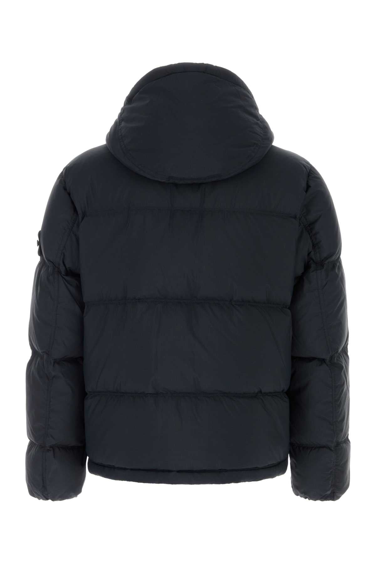 Stone Island Men Navy Blue Nylon Down Jacket STONE ISLAND