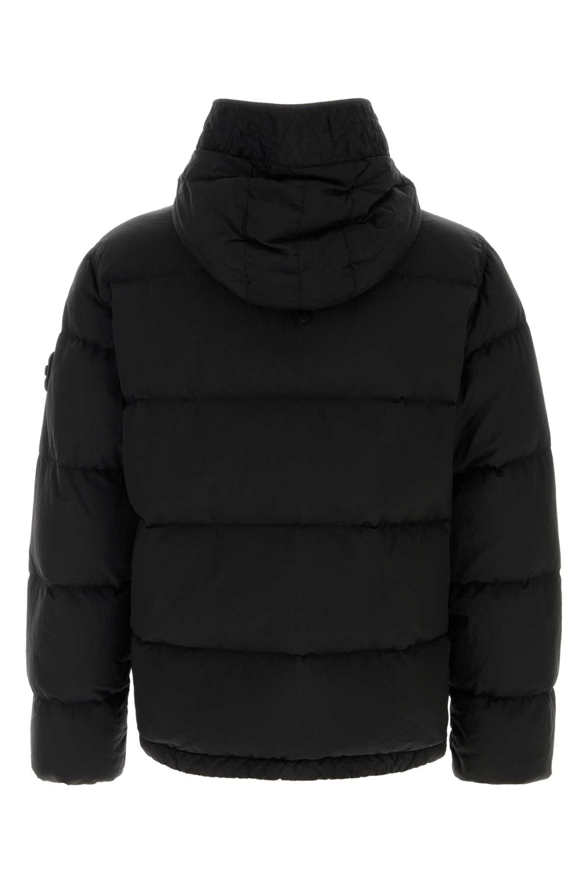 Stone Island Men Black Nylon Down Jacket STONE ISLAND