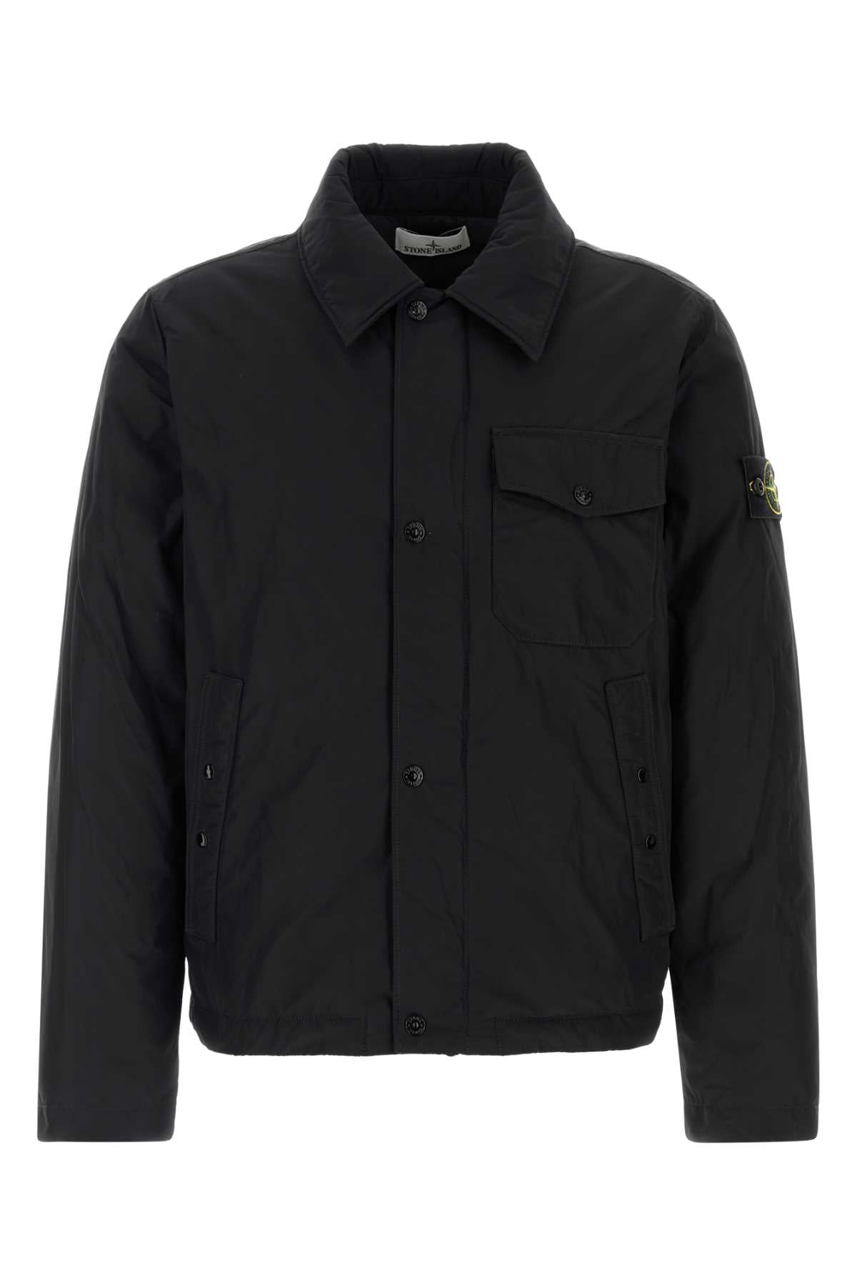 Stone Island Men Black Polyester Blend Down Jacket STONE ISLAND