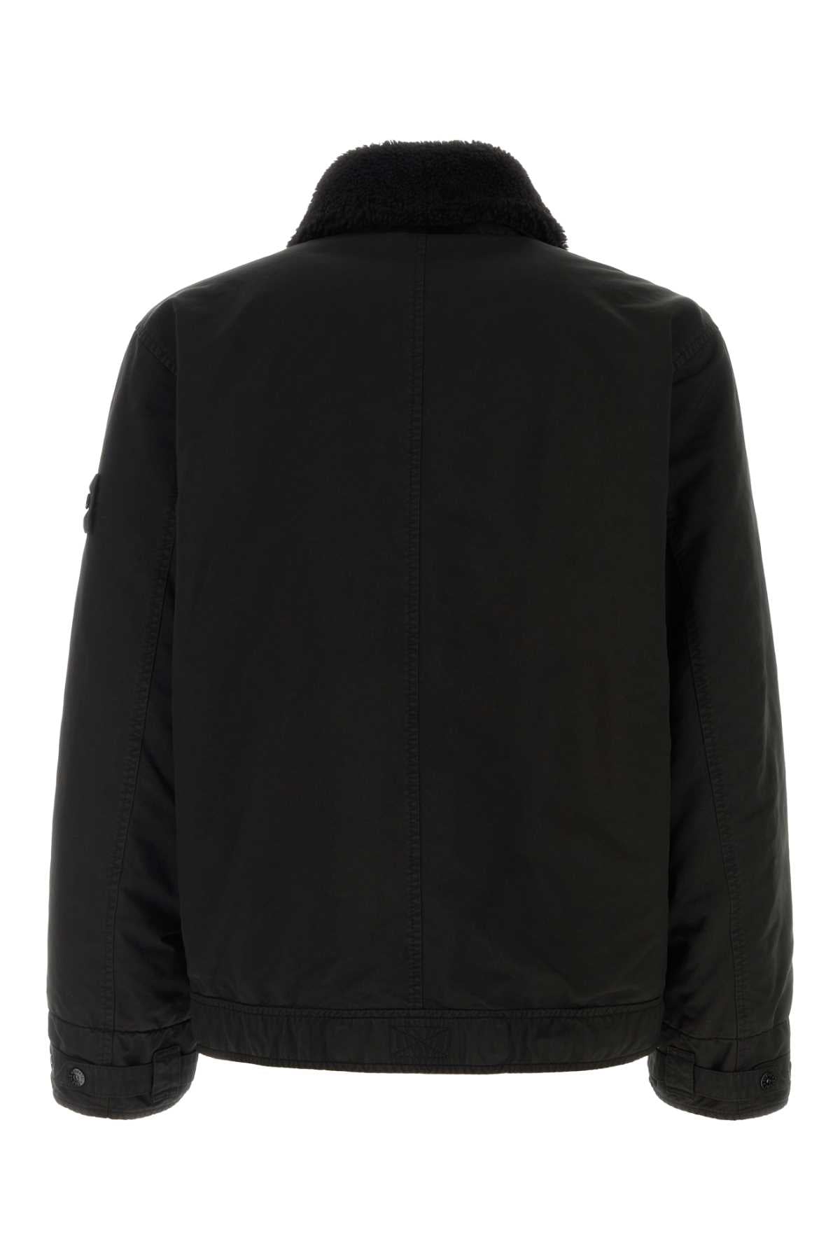 Stone Island Men Black Polyester Blend Padded Jacket STONE ISLAND