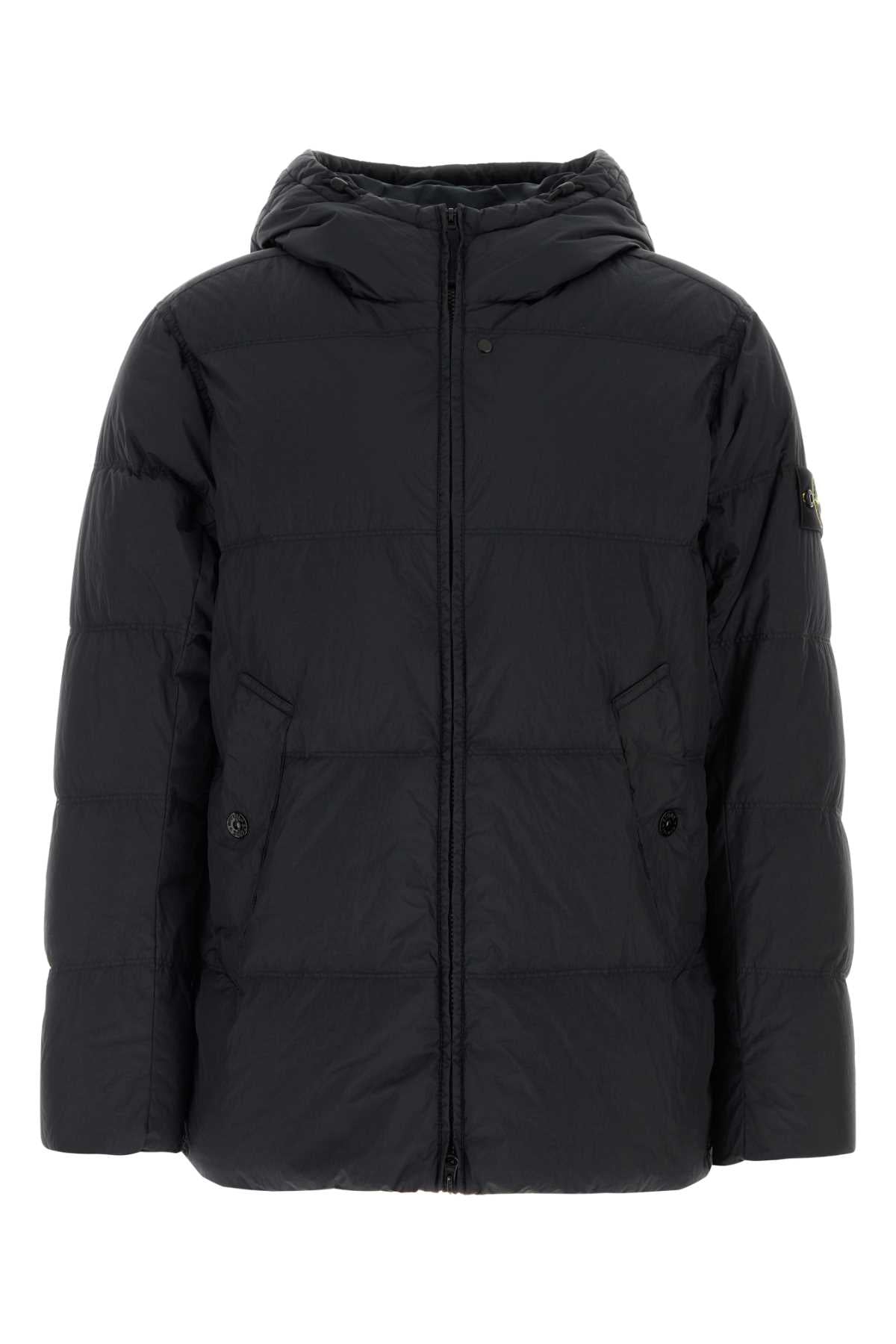 Stone Island Men Slate Nylon Down Jacket STONE ISLAND