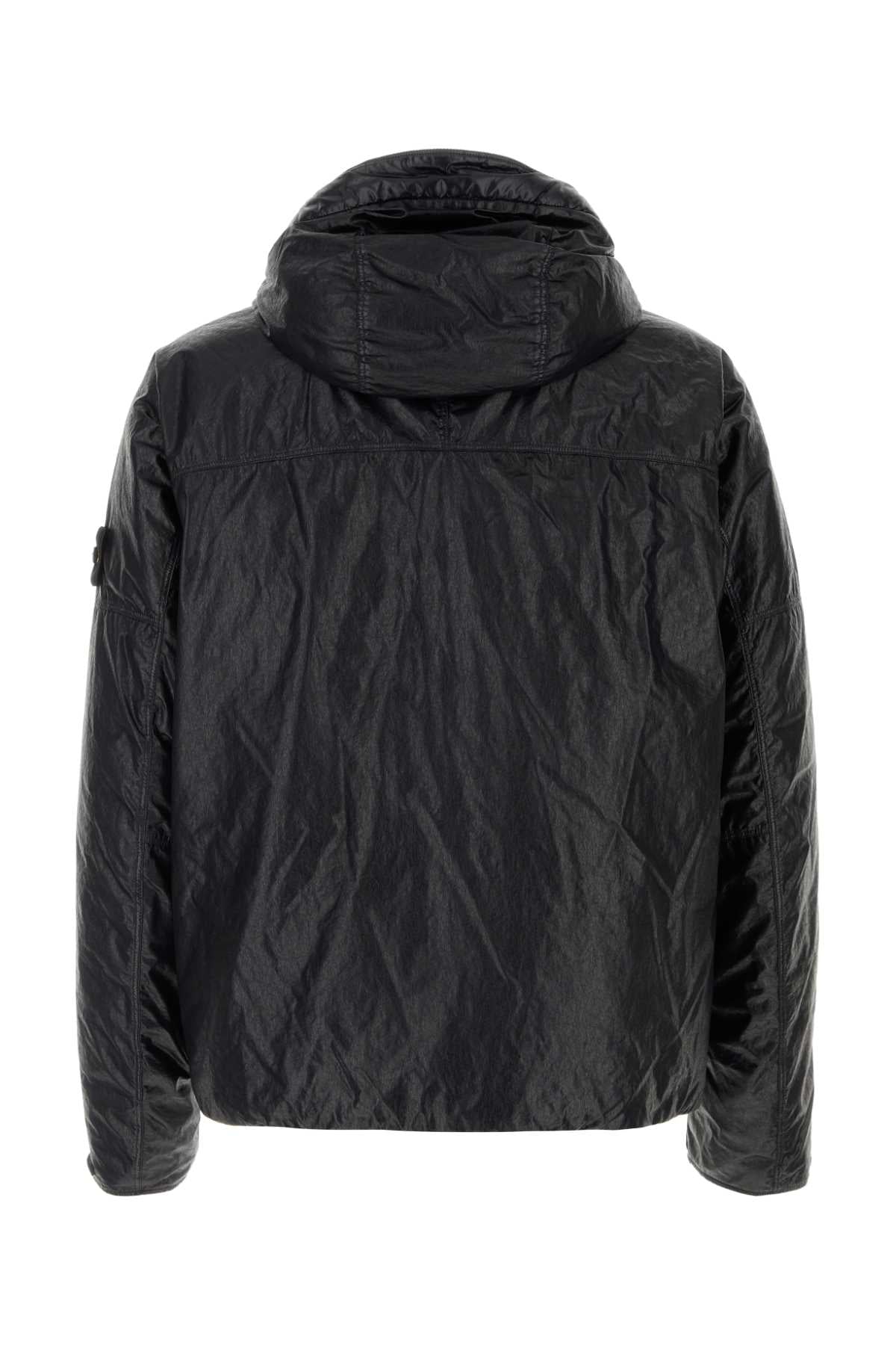 Stone Island Men Black Nylon Down Jacket STONE ISLAND