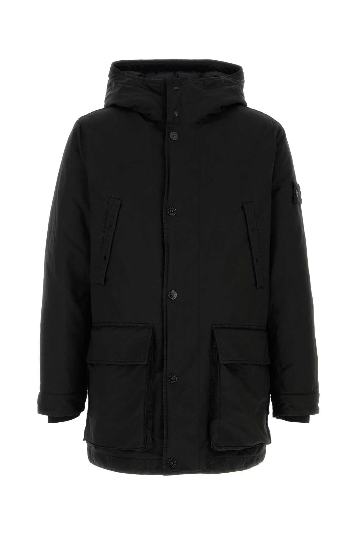 Stone Island Men Black Polyester Blend Down Jacket STONE ISLAND