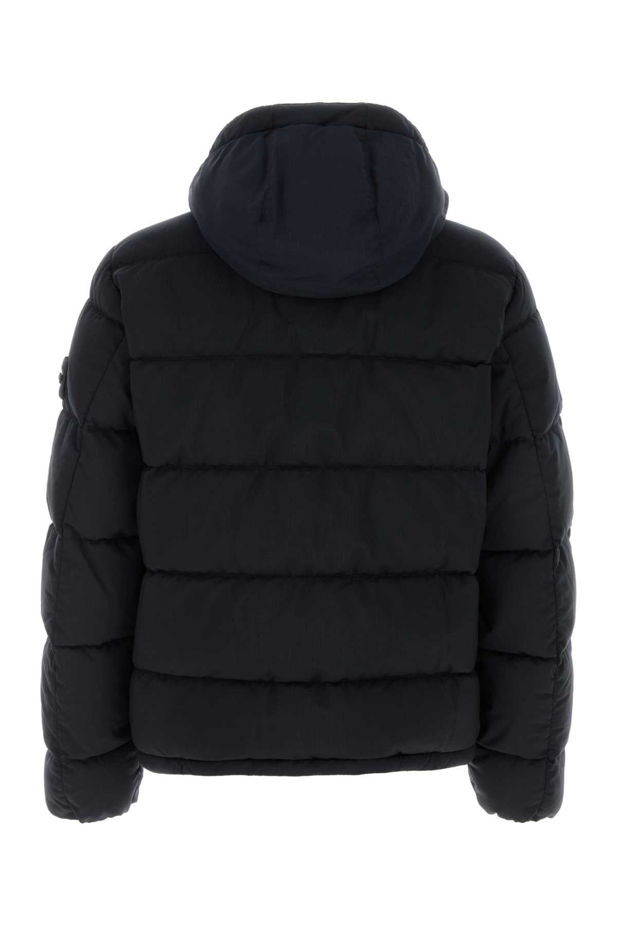 Stone Island Men Midnight Blue Stretch Wool Blend Down Jacket STONE ISLAND