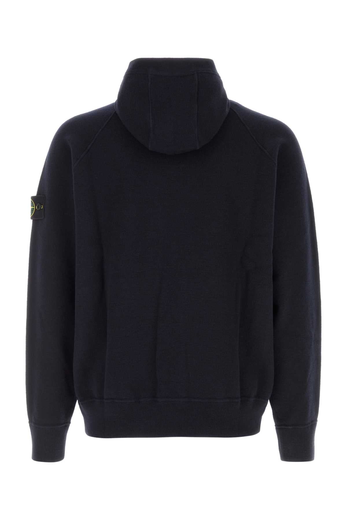 Stone Island Men Midnight Blue Knit Sweatshirt STONE ISLAND