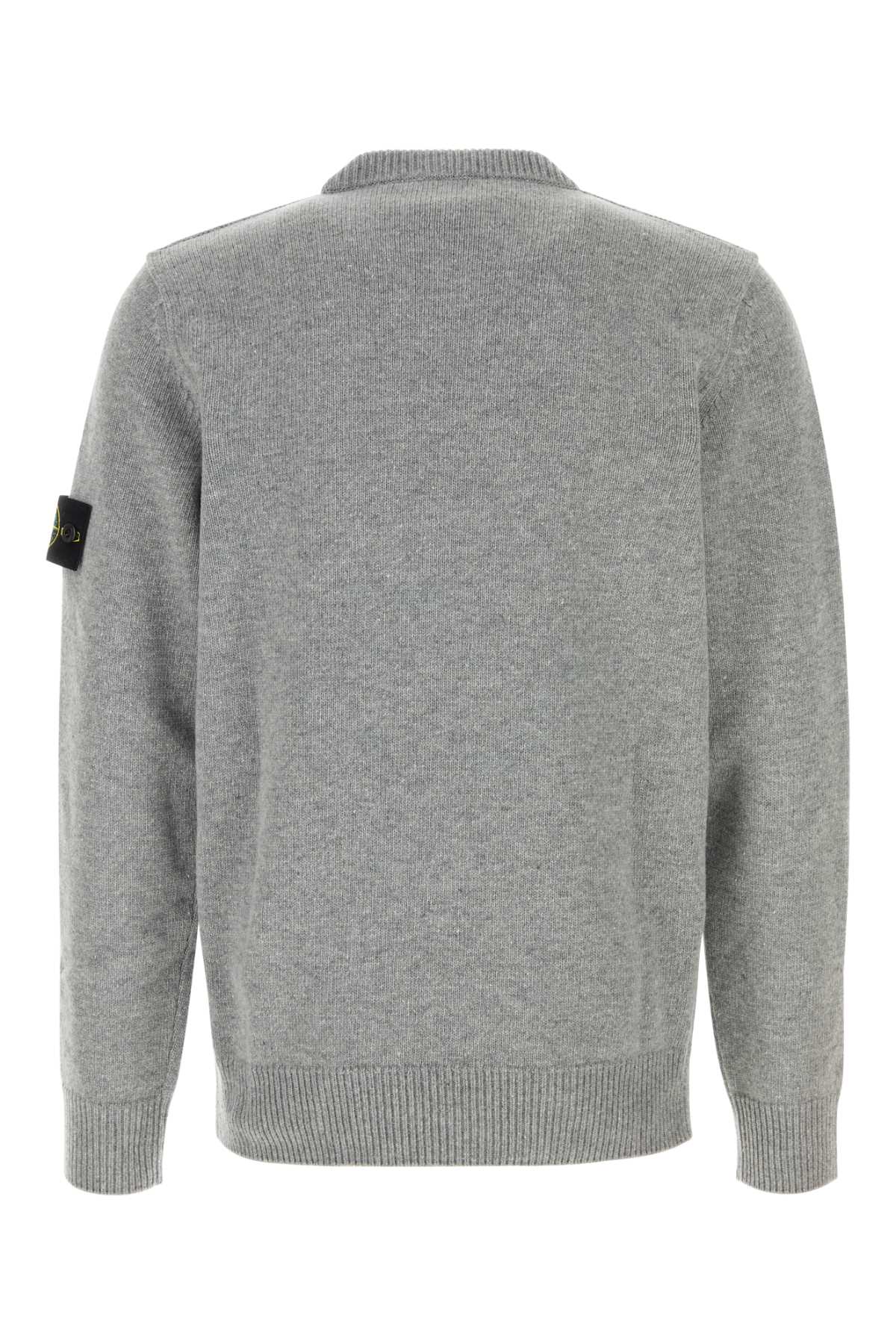 Stone Island Men Grey Wool Blend Sweater STONE ISLAND