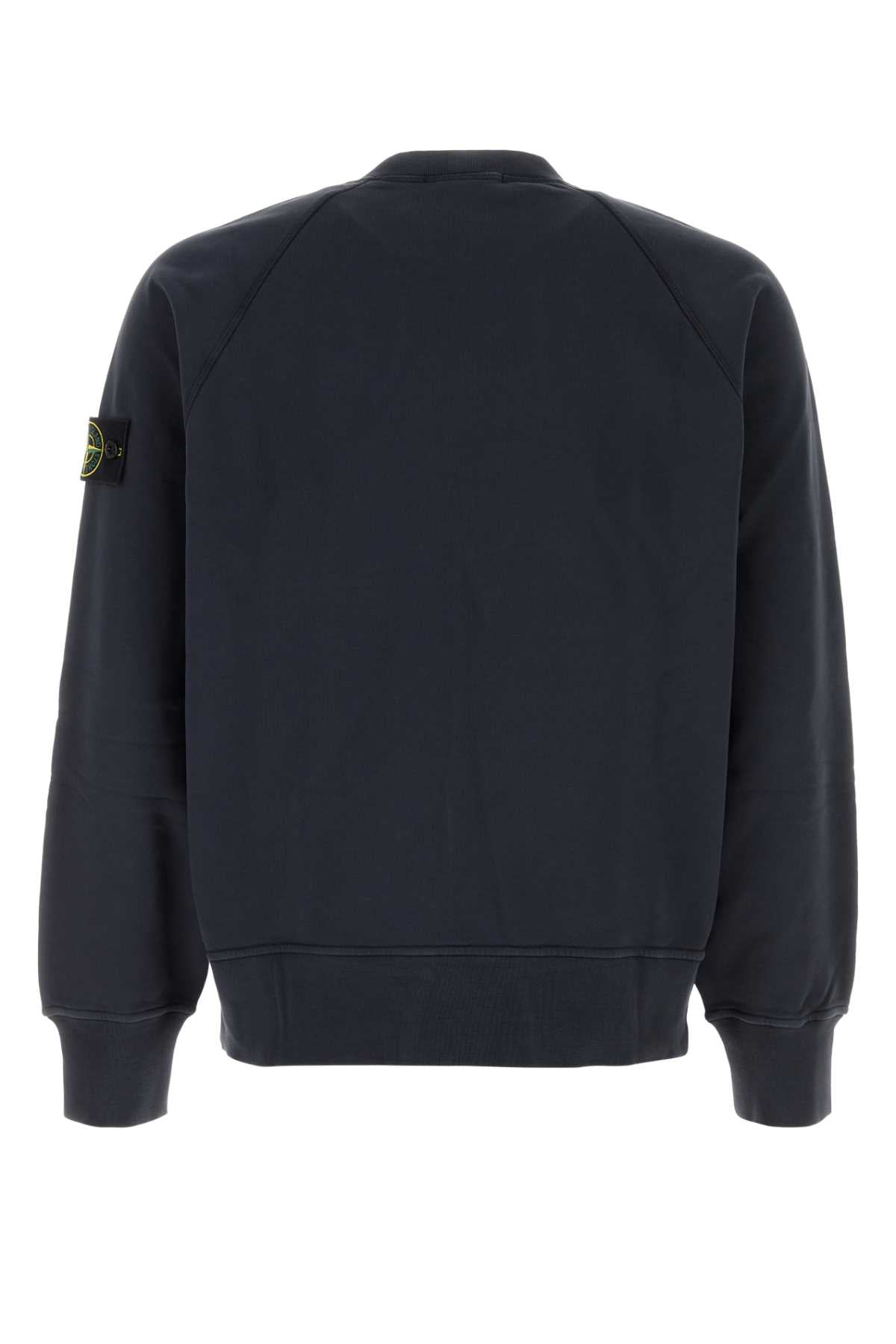 Stone Island Men Dark Blue Cotton Sweatshirt STONE ISLAND