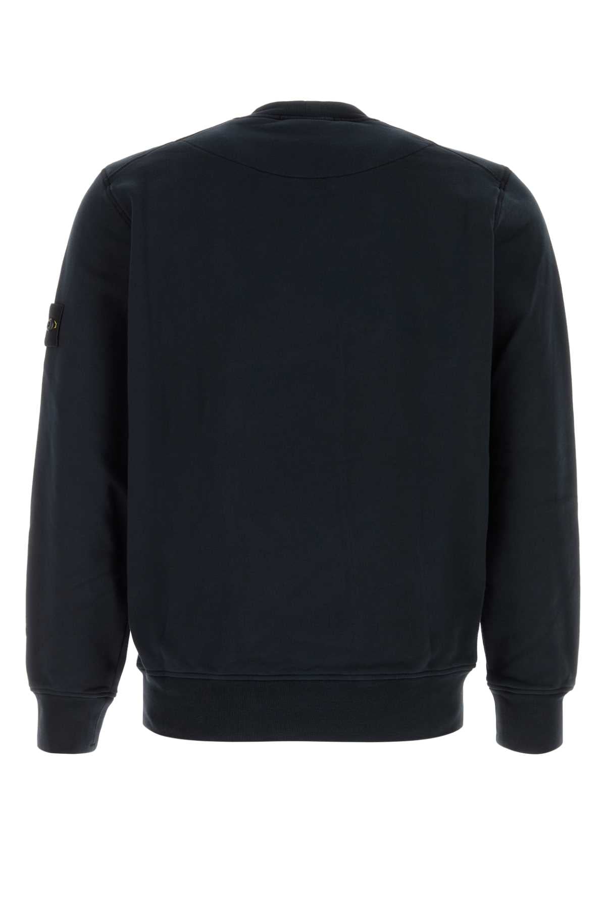 Stone Island Men Midnight Blue Cotton Sweatshirt STONE ISLAND