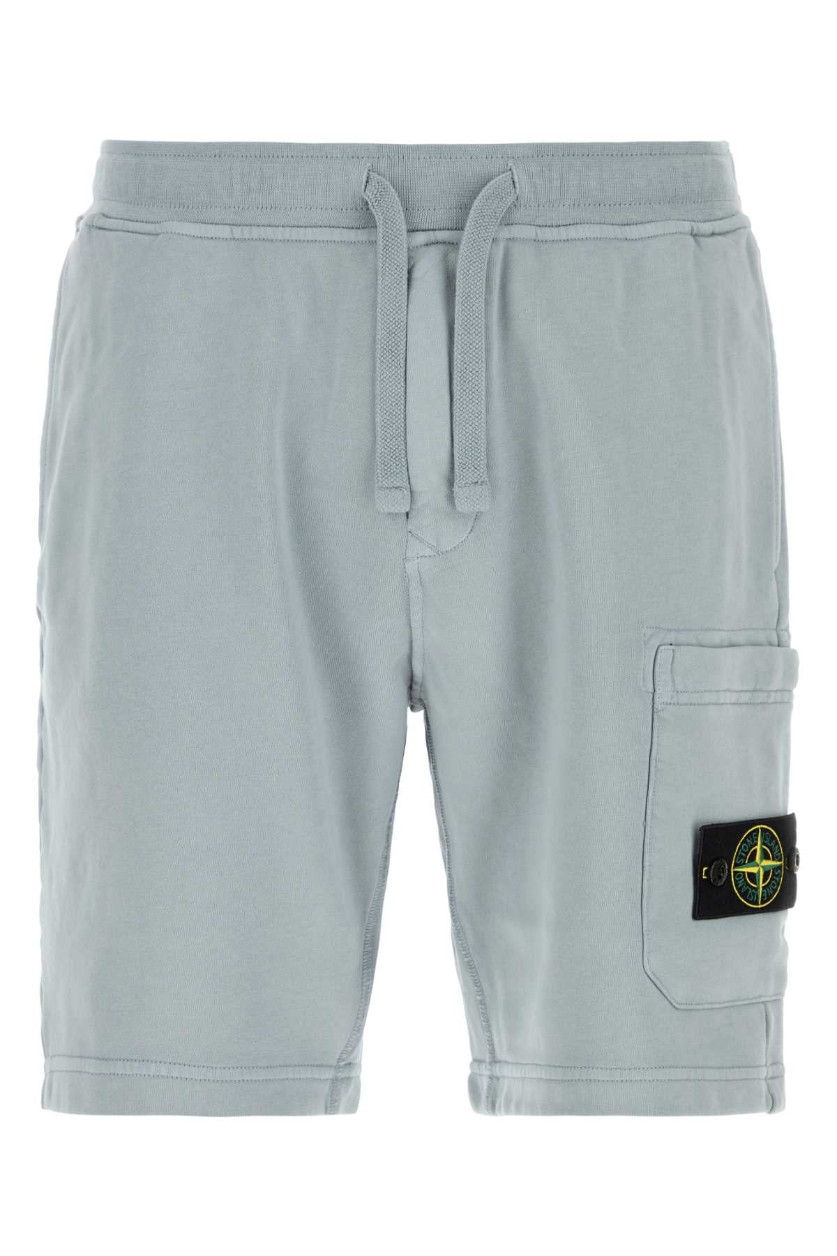 Stone Island Men Powder Pink Cotton Bermuda Shorts STONE ISLAND