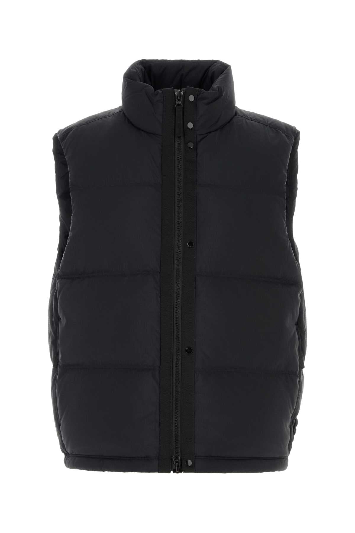 Stone Island Men Black Nylon Down Jacket STONE ISLAND