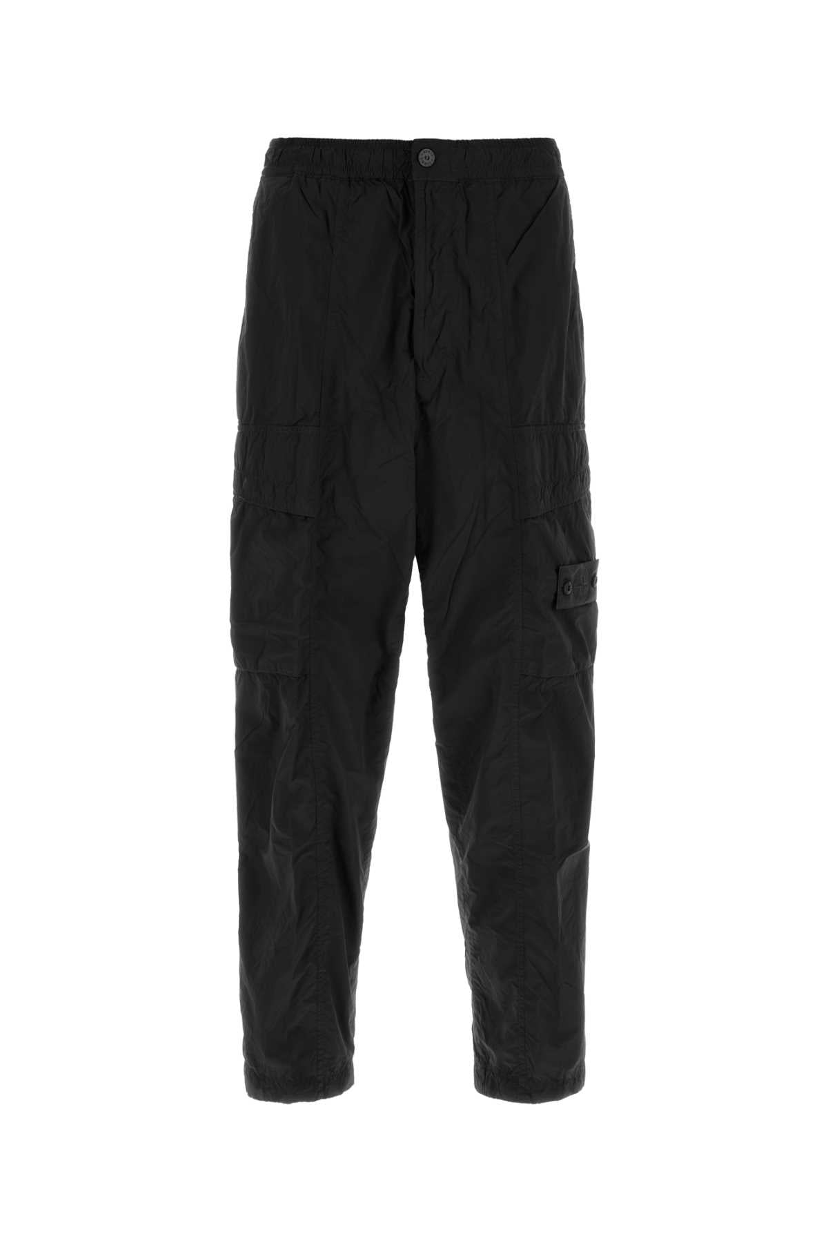Stone Island Men Black Nylon Cargo Pant STONE ISLAND