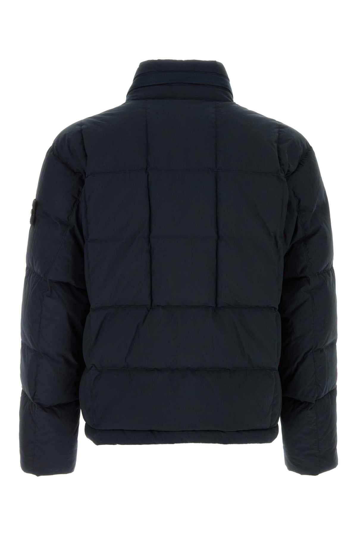 Stone Island Men Midnight Blue Cotton Blend Down Jacket STONE ISLAND