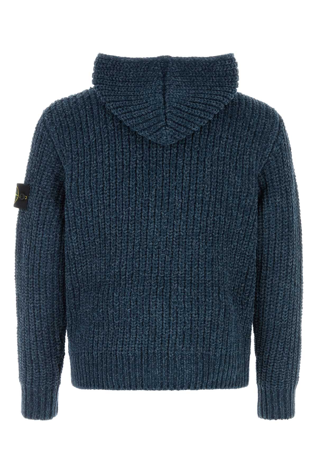Stone Island Men Blue Cotton Cardigan STONE ISLAND