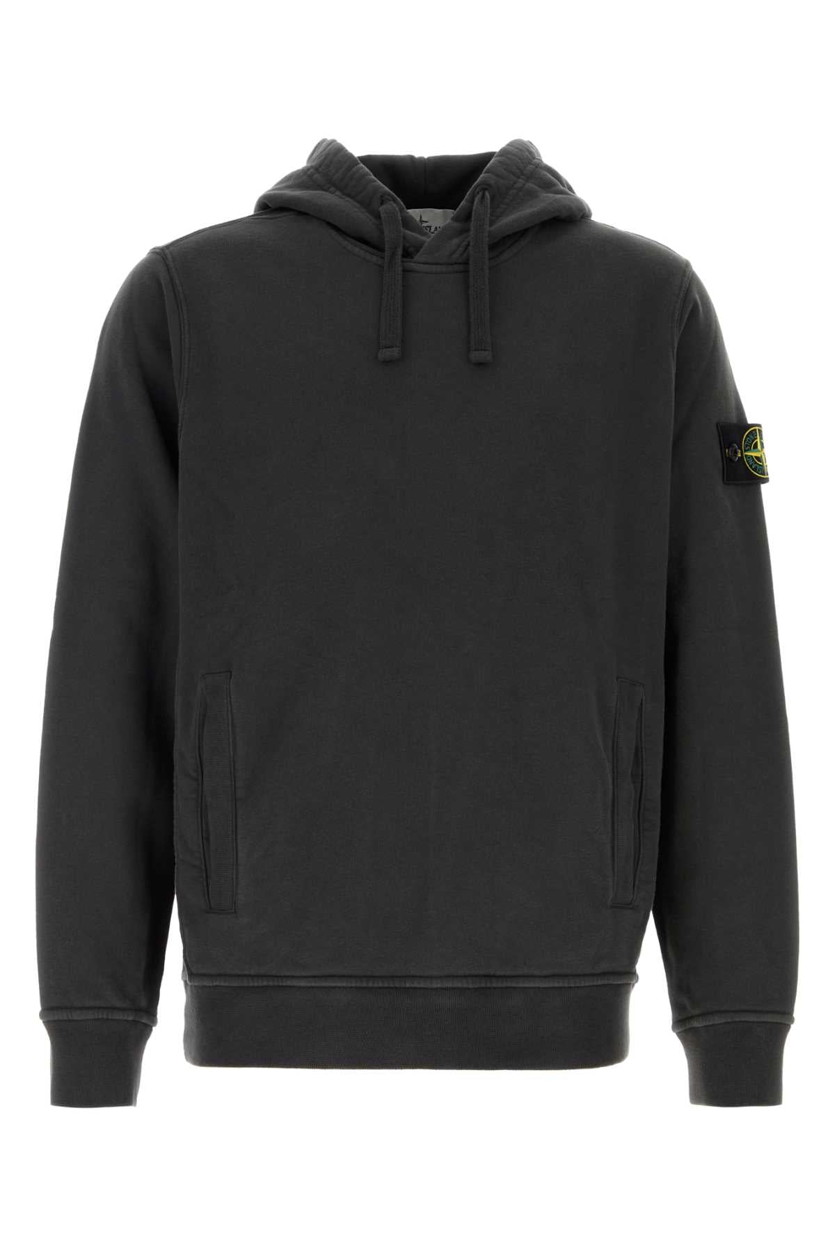 Stone Island Men Charcoal Cotton Sweatshirt STONE ISLAND