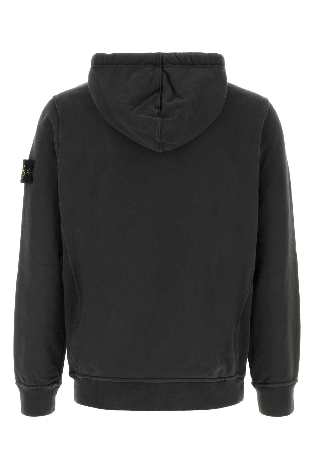 Stone Island Men Charcoal Cotton Sweatshirt STONE ISLAND