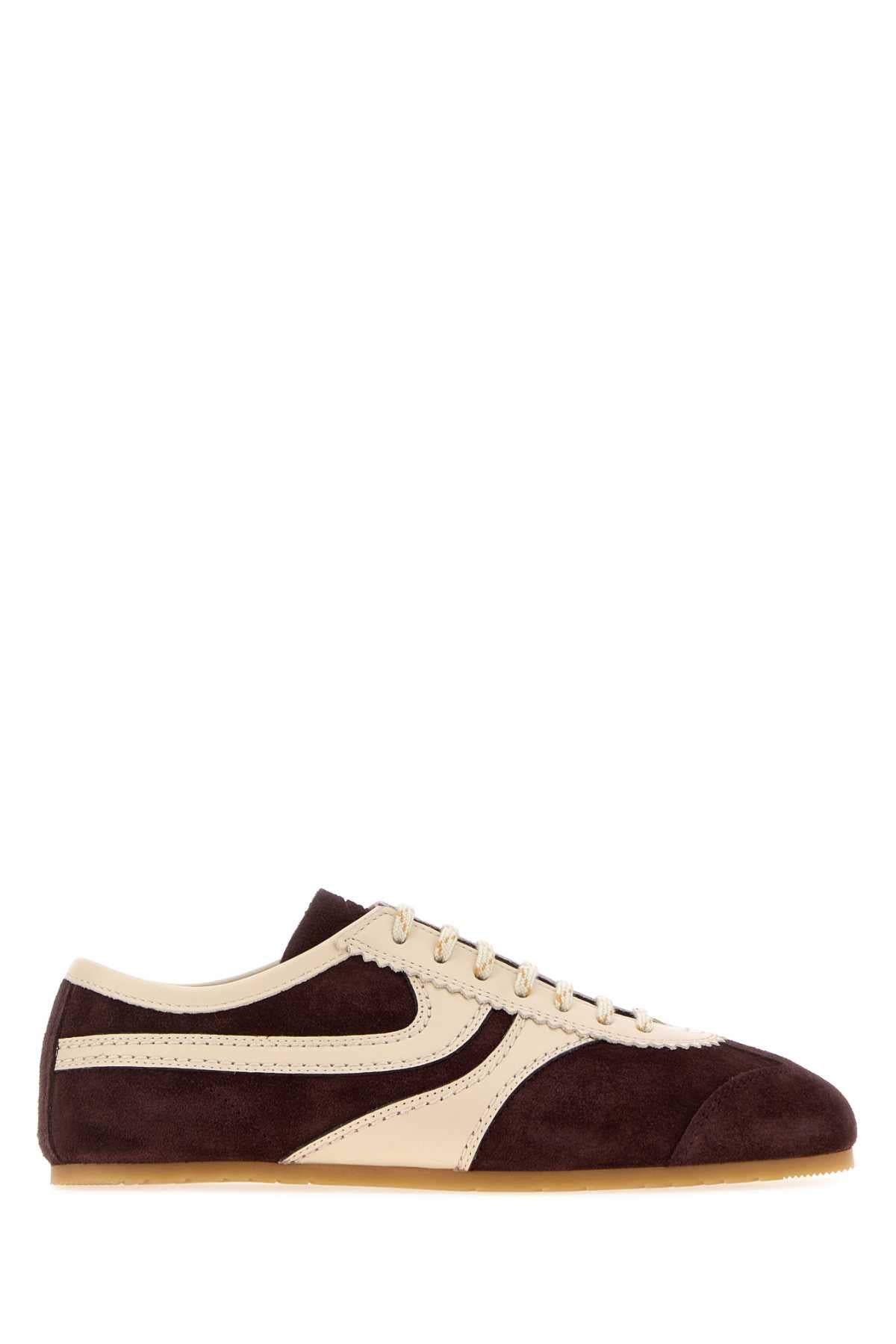 Dries Van Noten Women Grape Suede Sneakers DRIES VAN NOTEN