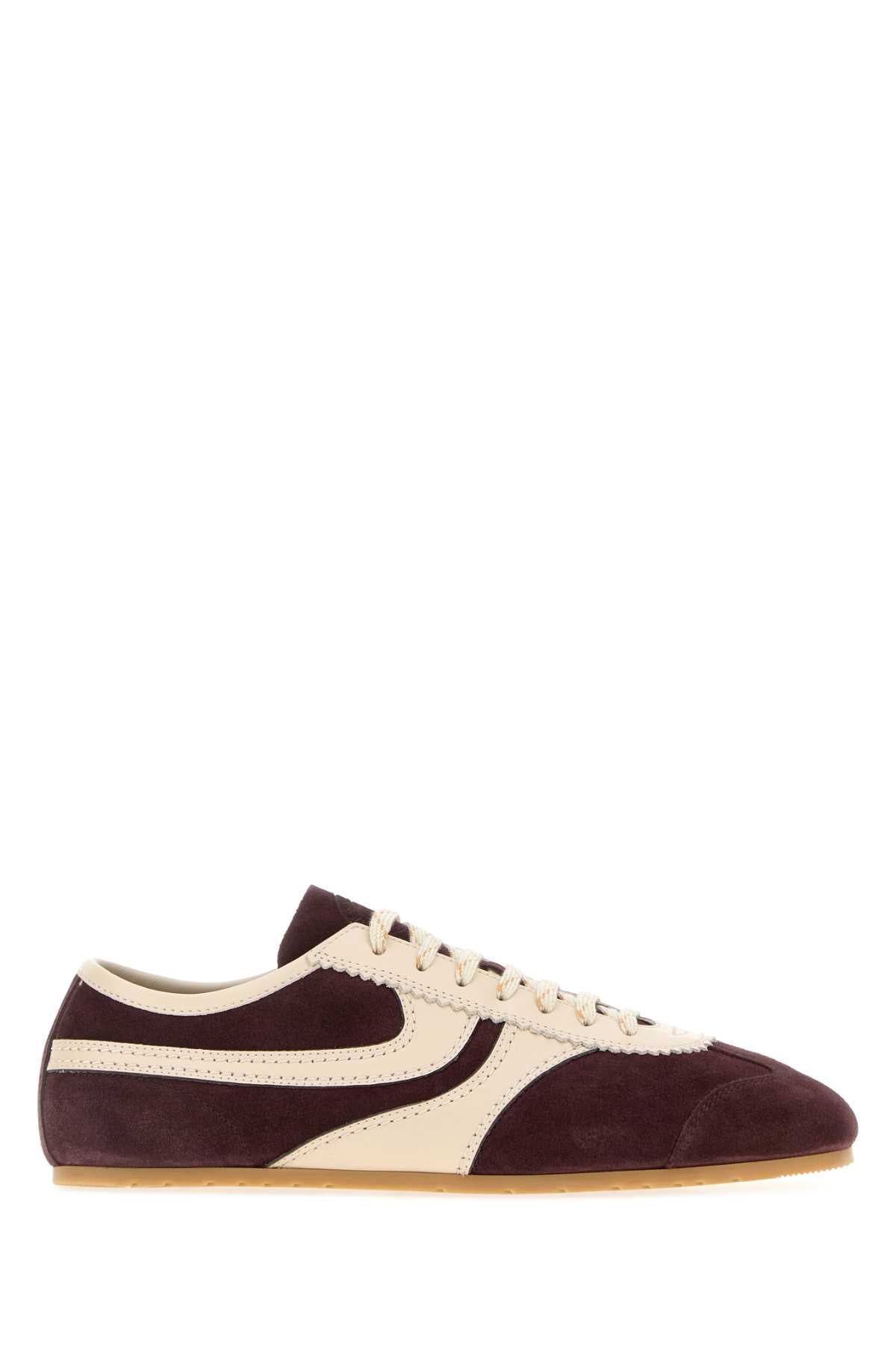 Dries Van Noten Men Two-Tone Suede And Leather Sneakers DRIES VAN NOTEN
