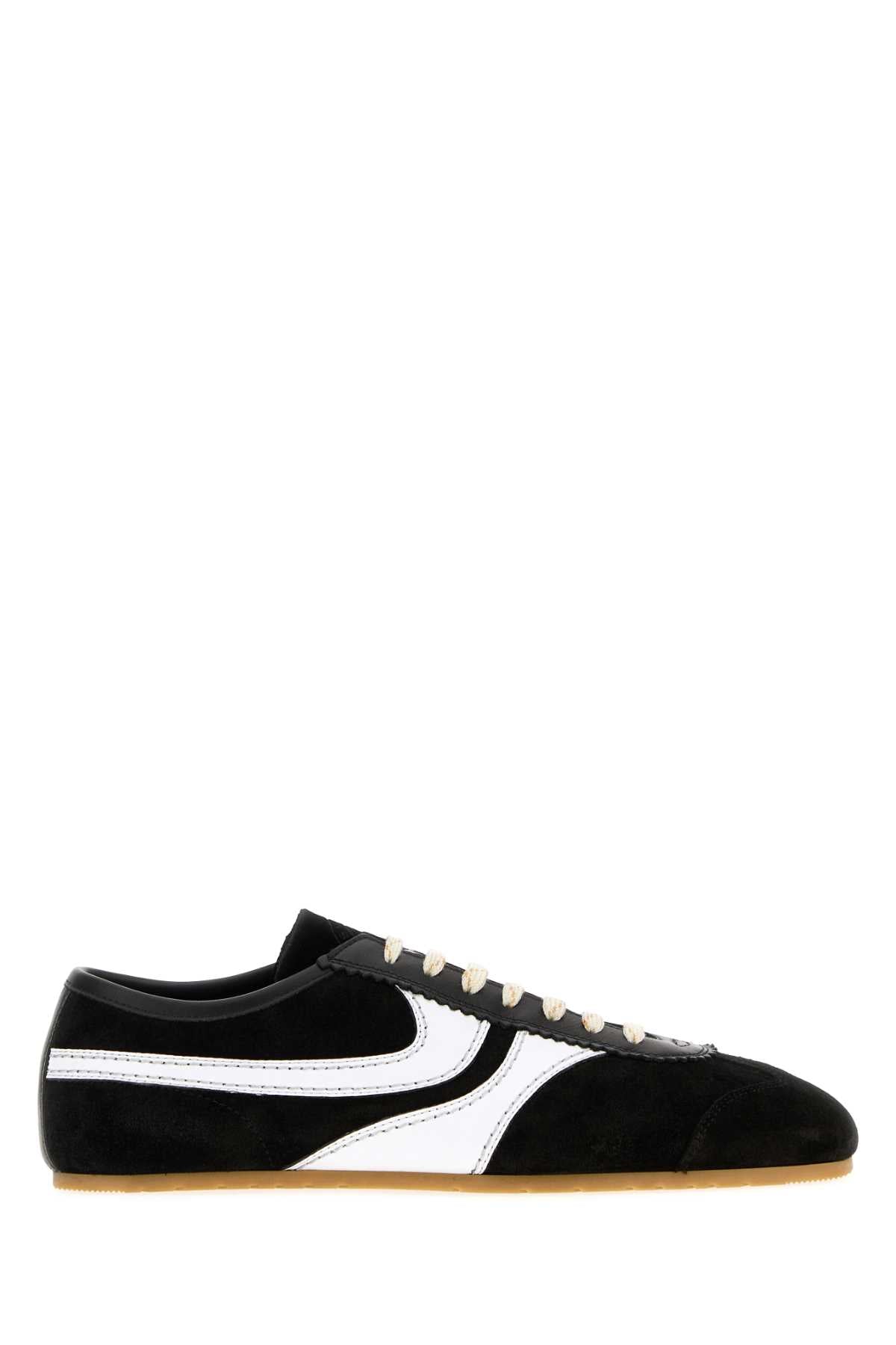 Dries Van Noten Men Two-Tone Leather And Suede Sneakers DRIES VAN NOTEN