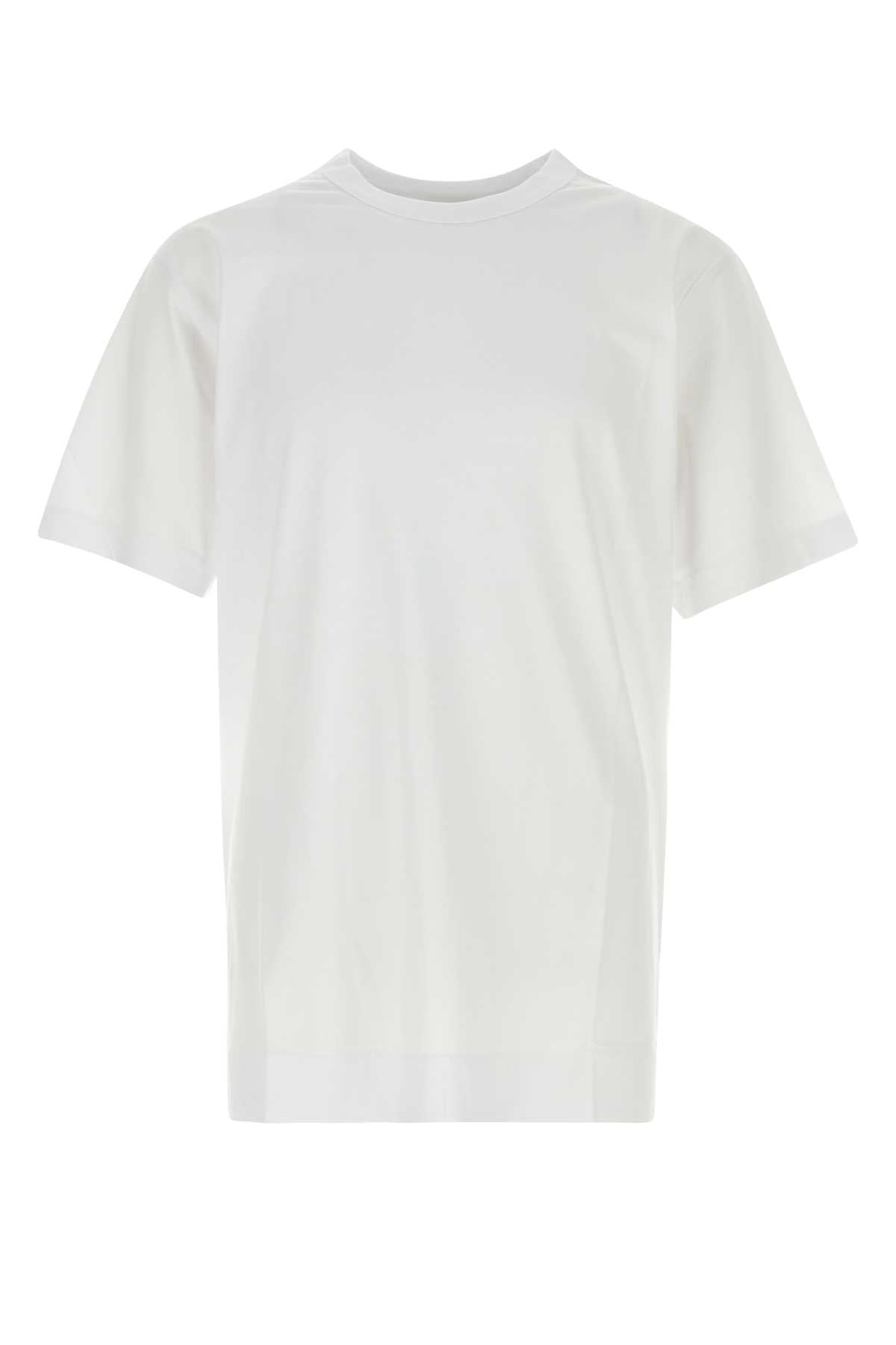 Dries Van Noten Men White Cotton Oversize Heer T-Shirt DRIES VAN NOTEN